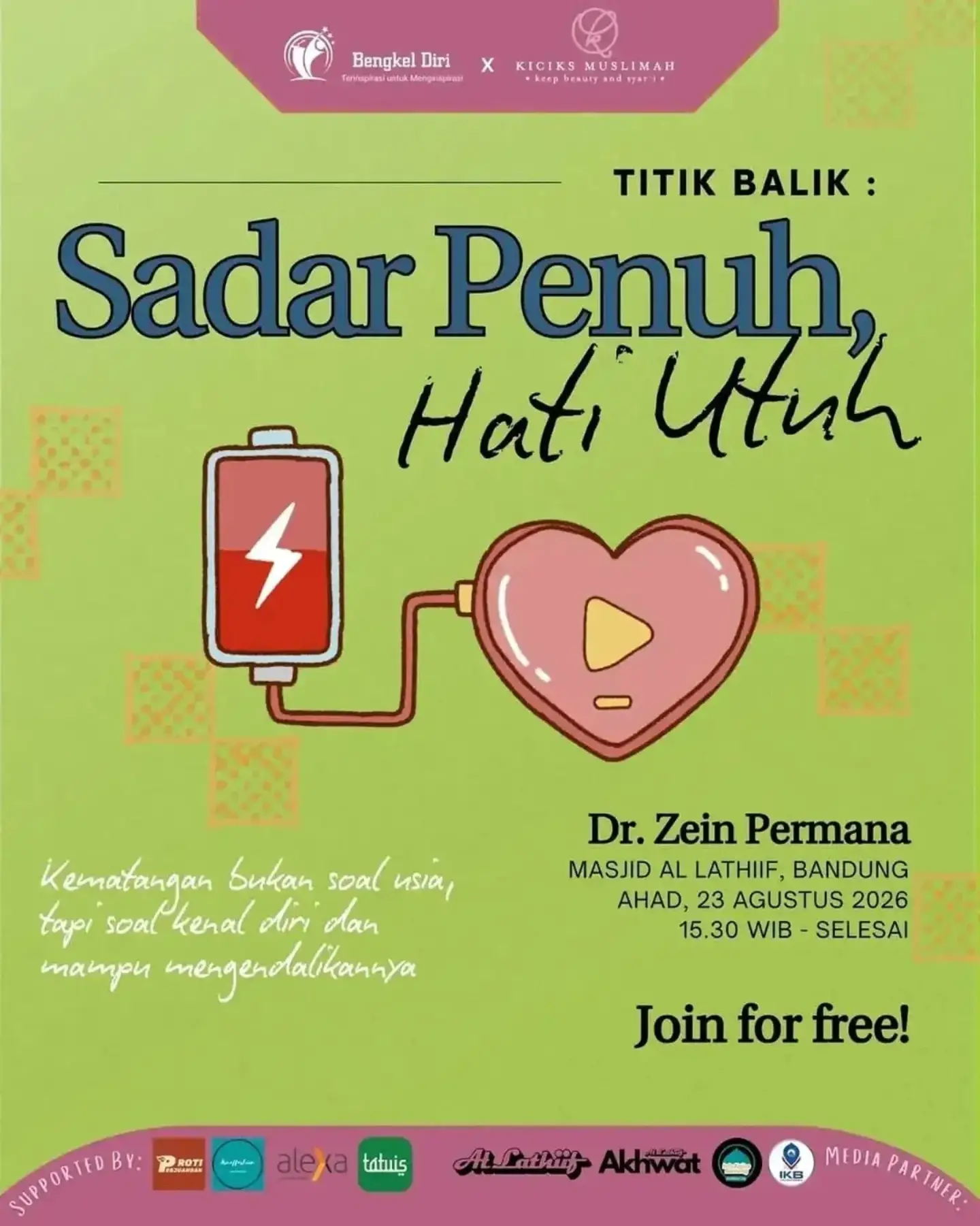 Sadar Penuh, Hati Utuh