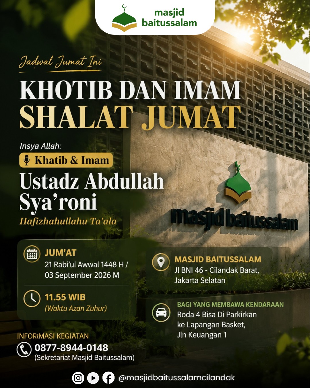 Khotib dan Imam Shalat Jumat