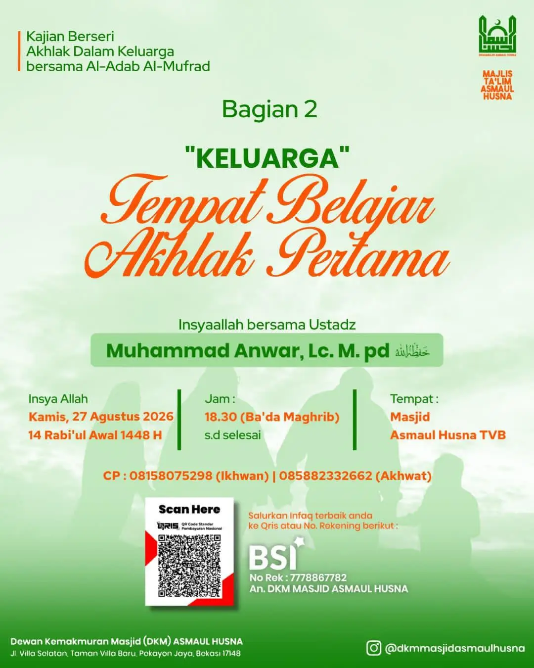 Tempat Belajar Akhlak Pertama