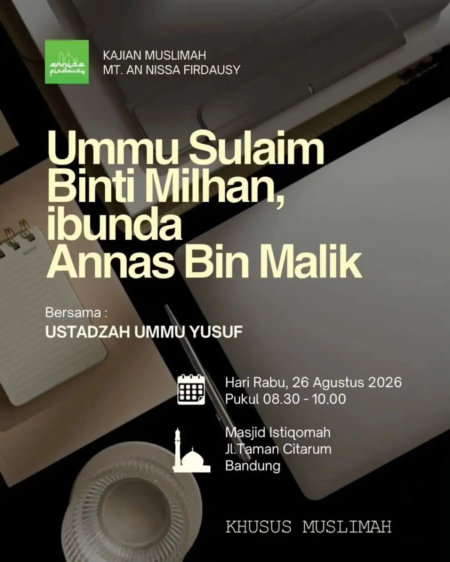 Ummu Sulaim Binti Milhan, ibunda Anas Bin Malik
