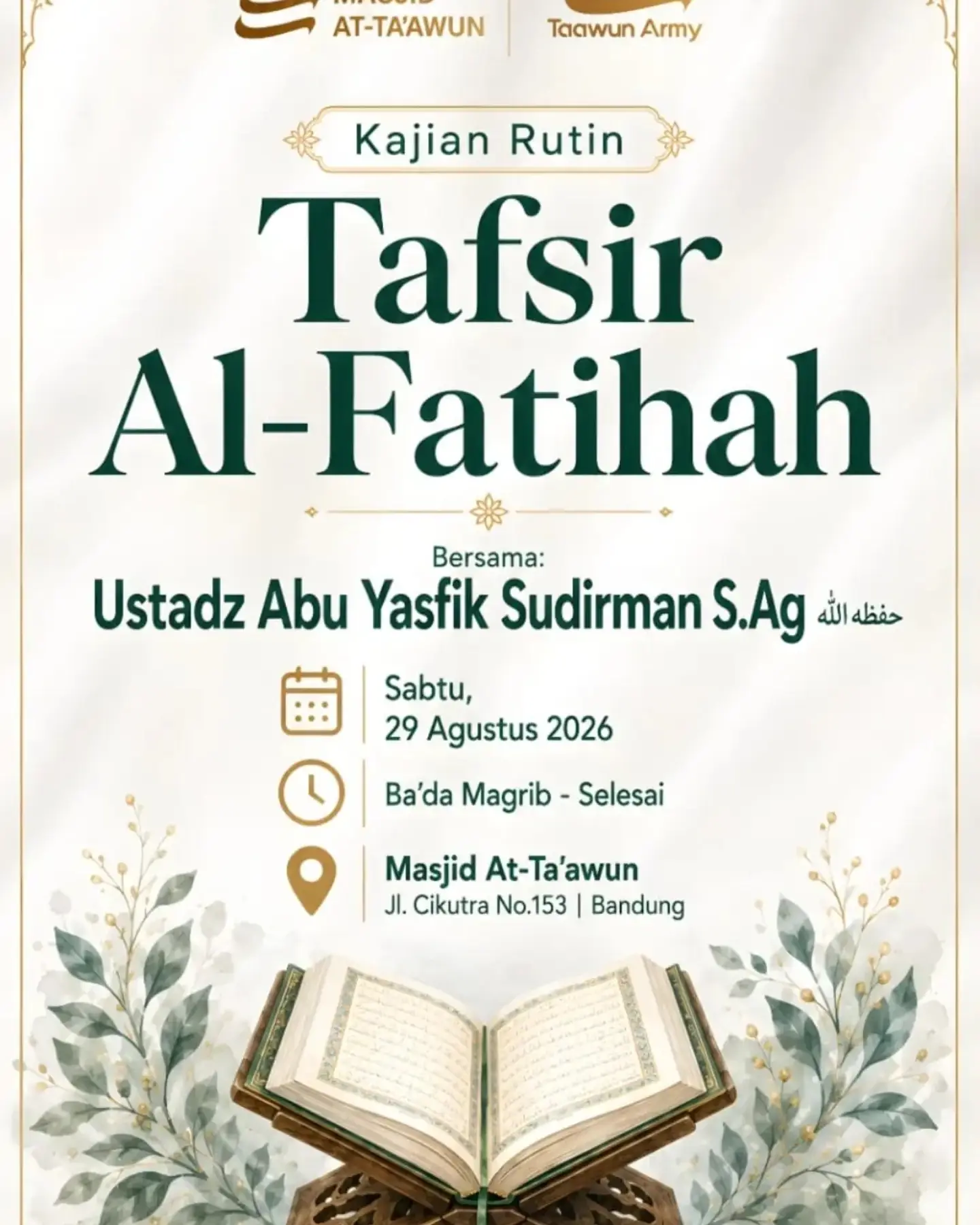 Kajian Rutin Tafsir Al-Fatihah