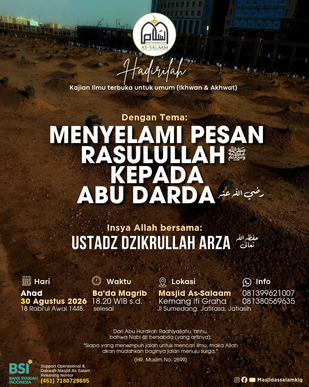 Menyelami Pesan Rasulullah Kepada Abu Darda