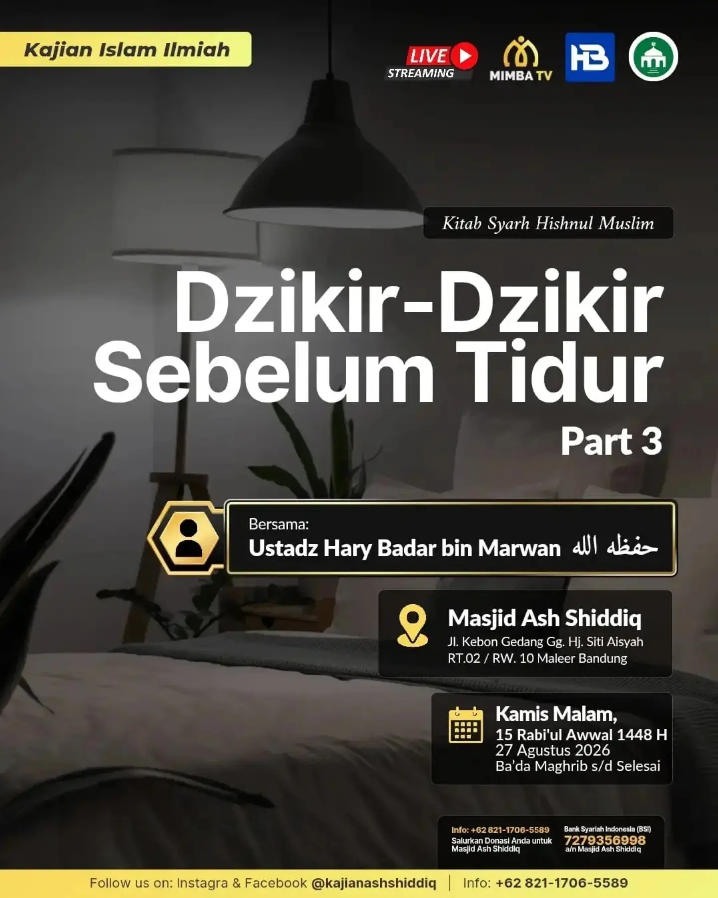 Dzikir-Dzikir Sebelum Tidur