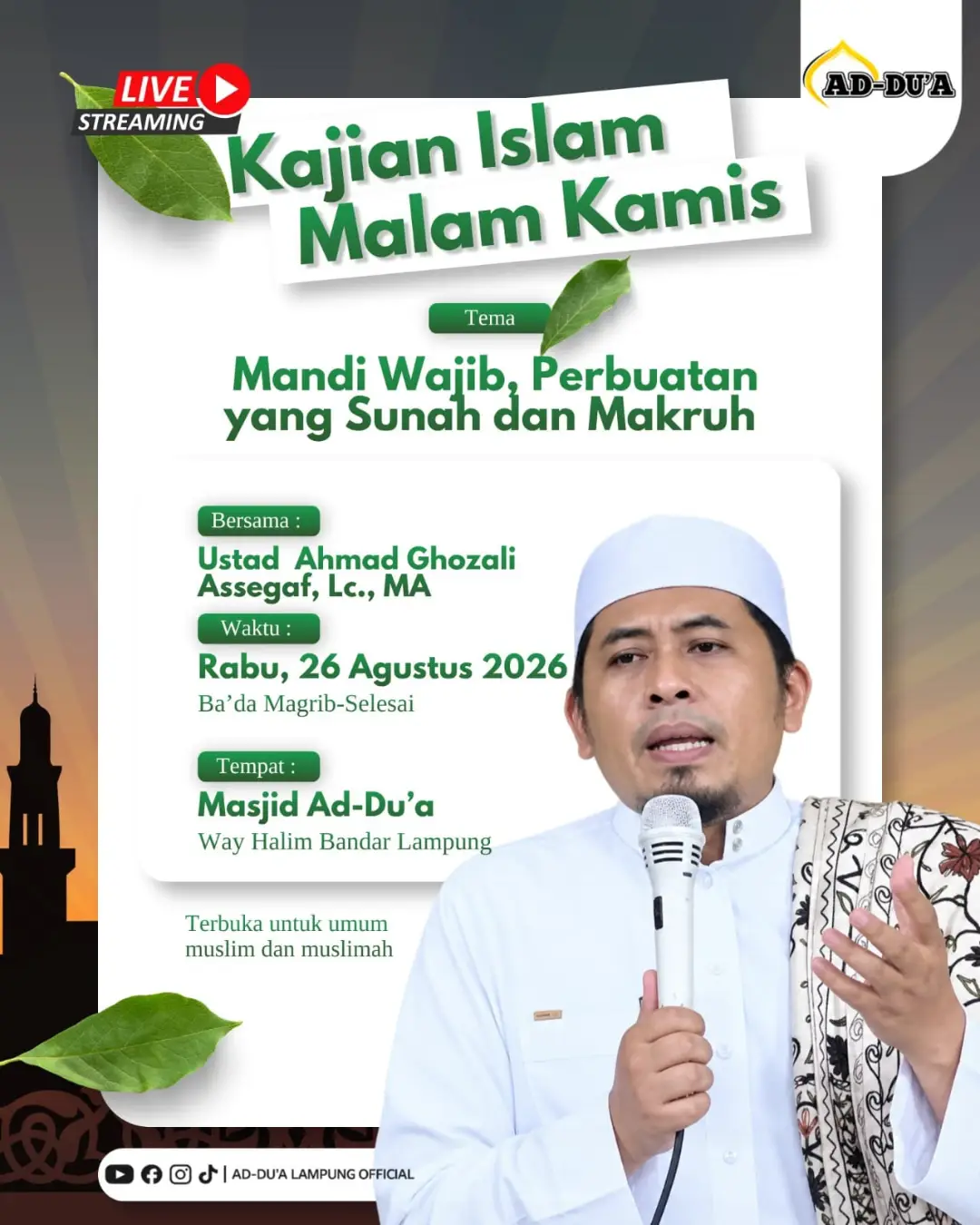 Mandi Wajib, Perbuatan yang Sunah dan Makruh