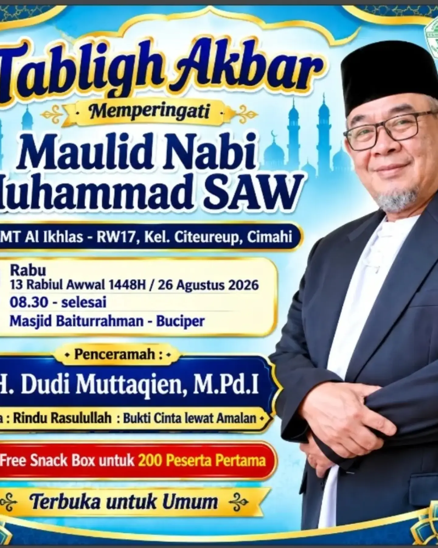 Tabligh Akbar Memperingati Maulid Nabi Muhammad SAW