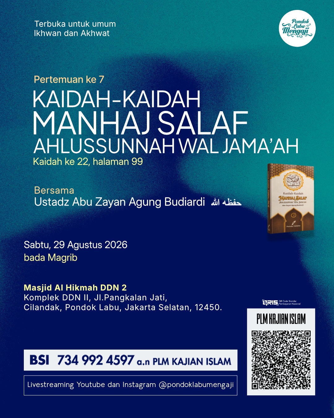 KAIDAH-KAIDAH MANHAJ SALAF AHLUSSUNNAH WAL JAMA'AH
