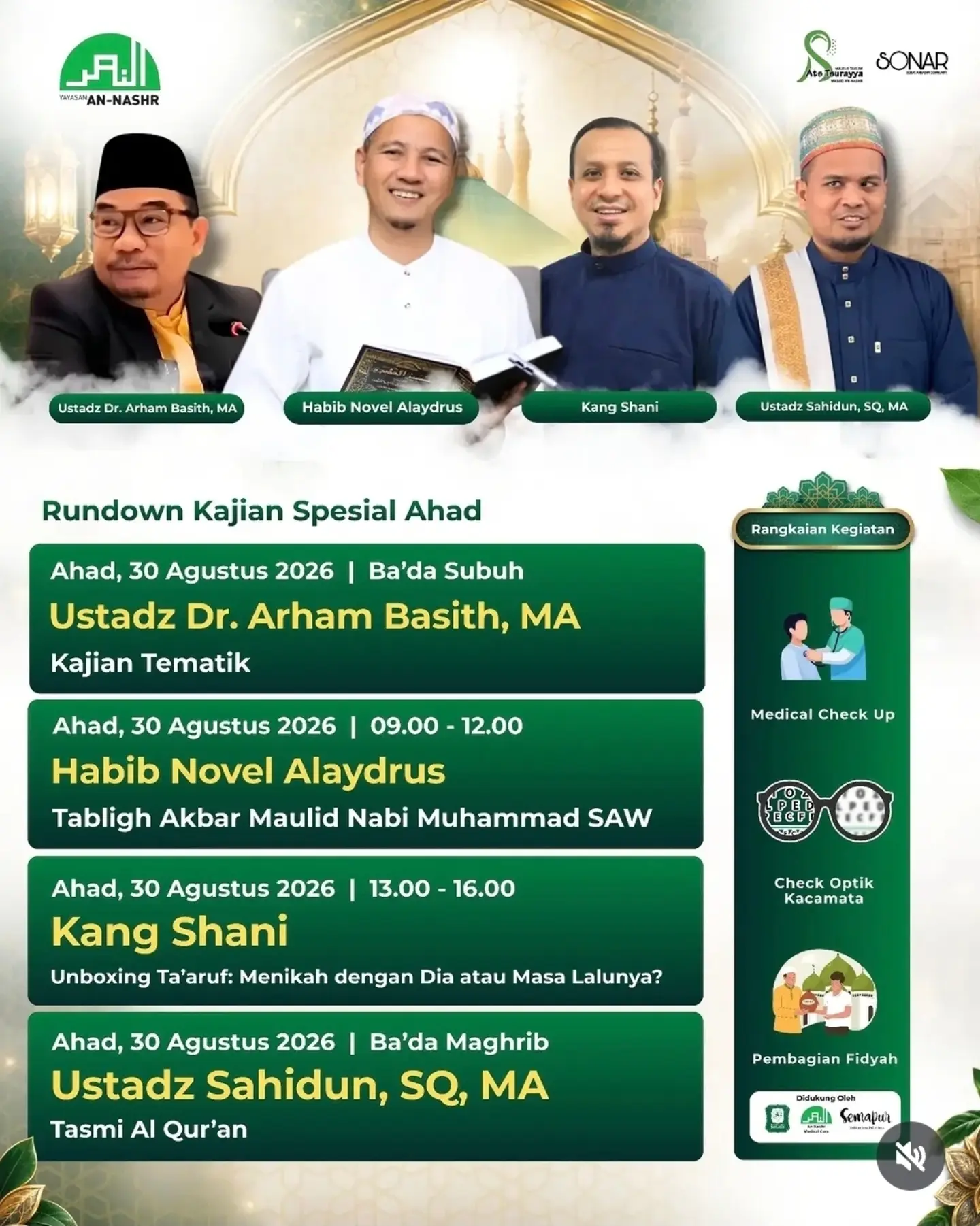 Rundown Kajian Spesial Ahad