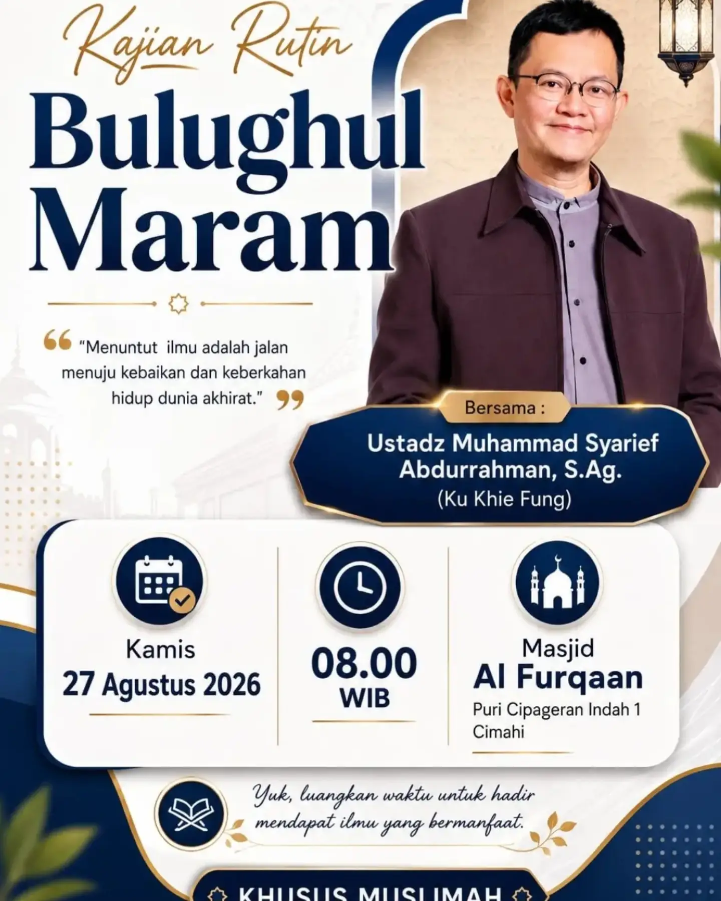 Kajian Rutin Bulughul Maram