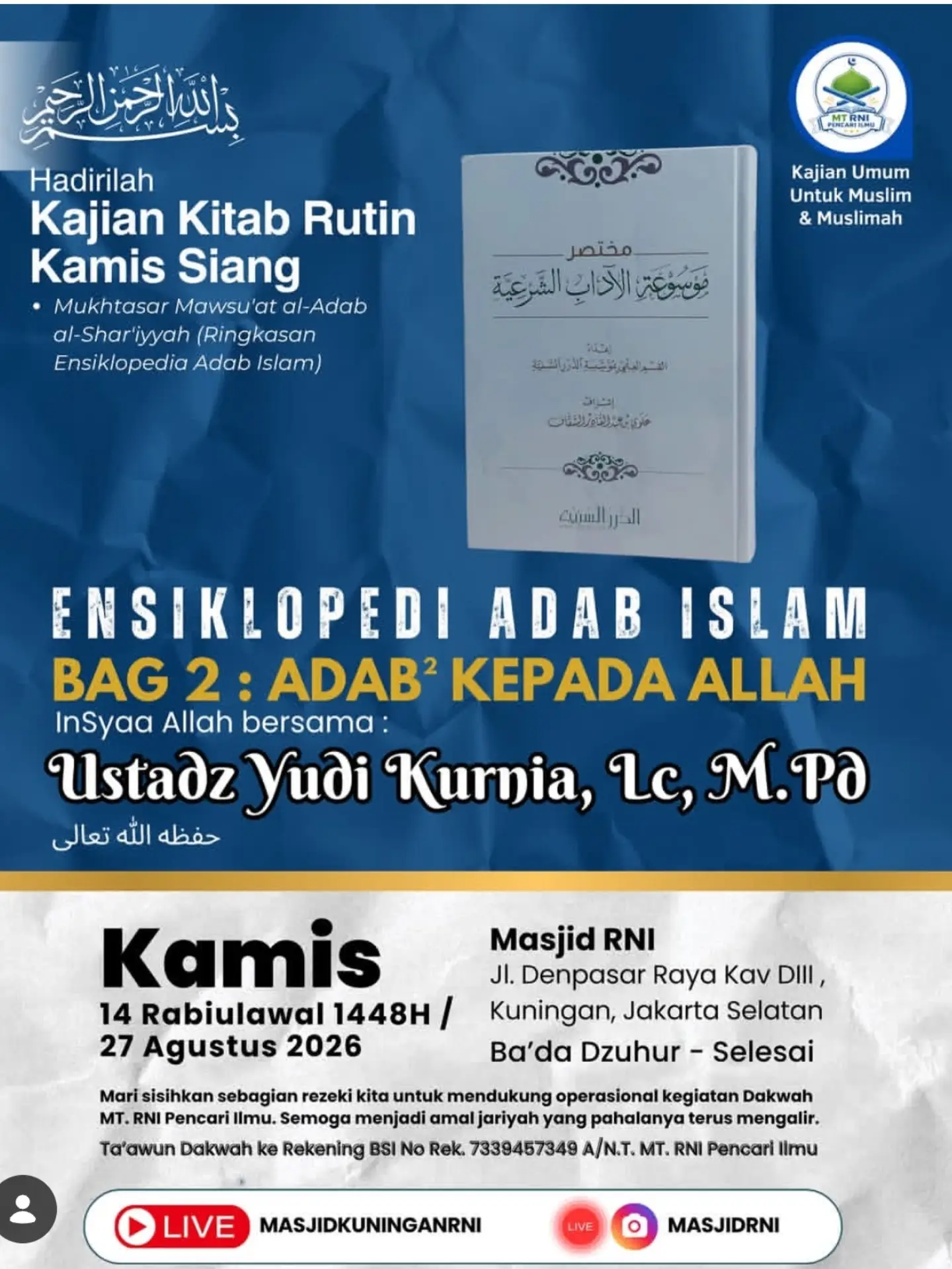 Ensiklopedi Adab Islam Bag 2: Adab Kepada Allah