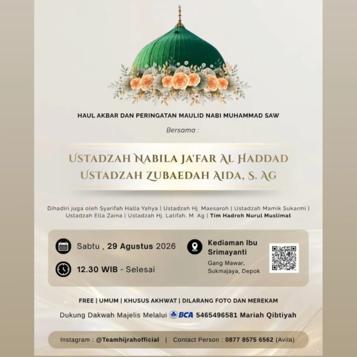 Haul Akbar dan Peringatan Maulid Nabi Muhammad SAW