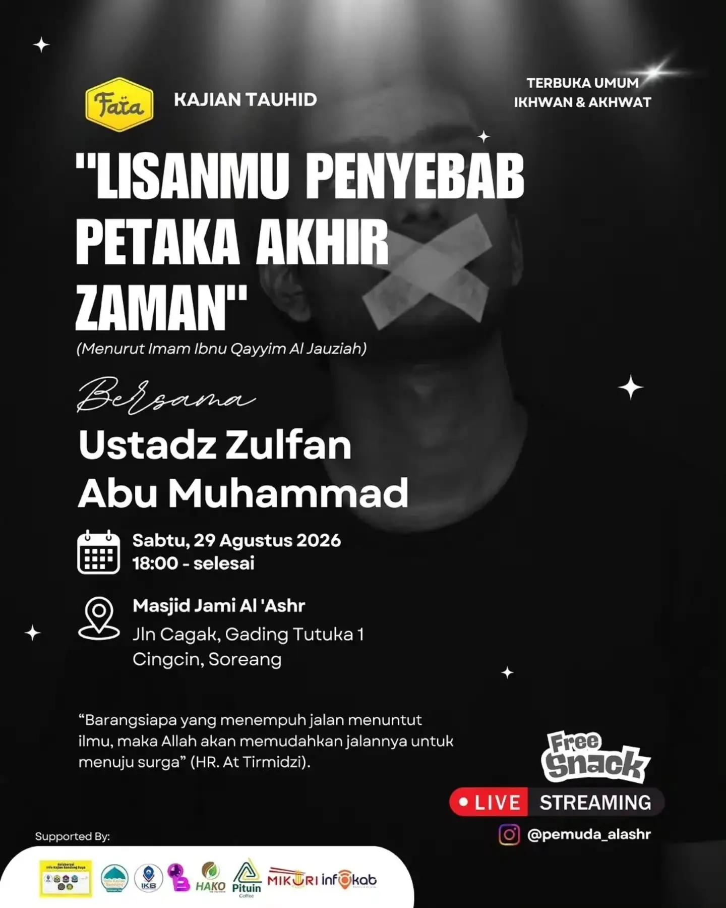 LISANMU PENYEBAB PETAKA AKHIR ZAMAN