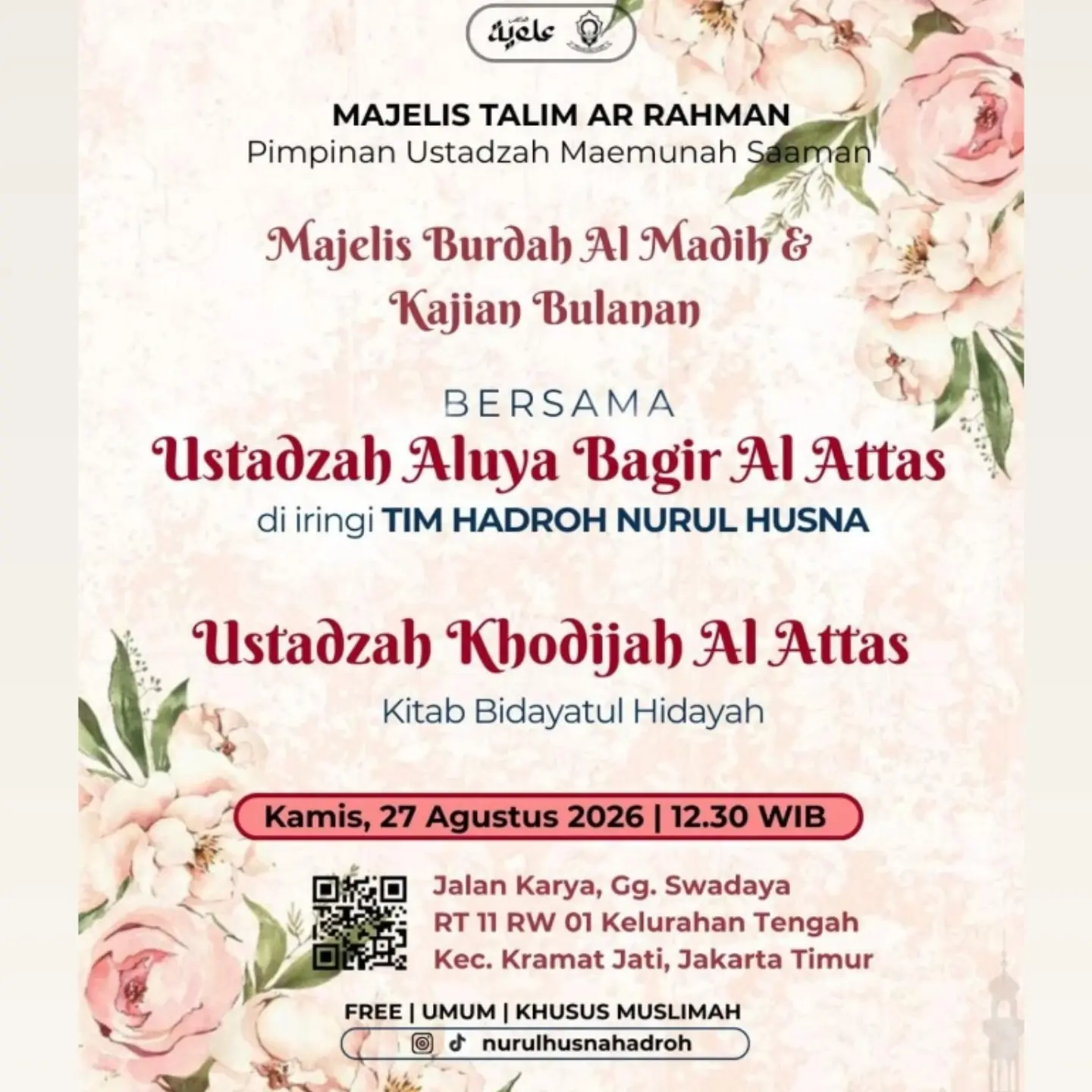 Majelis Burdah Al Madih & Kajian Bulanan