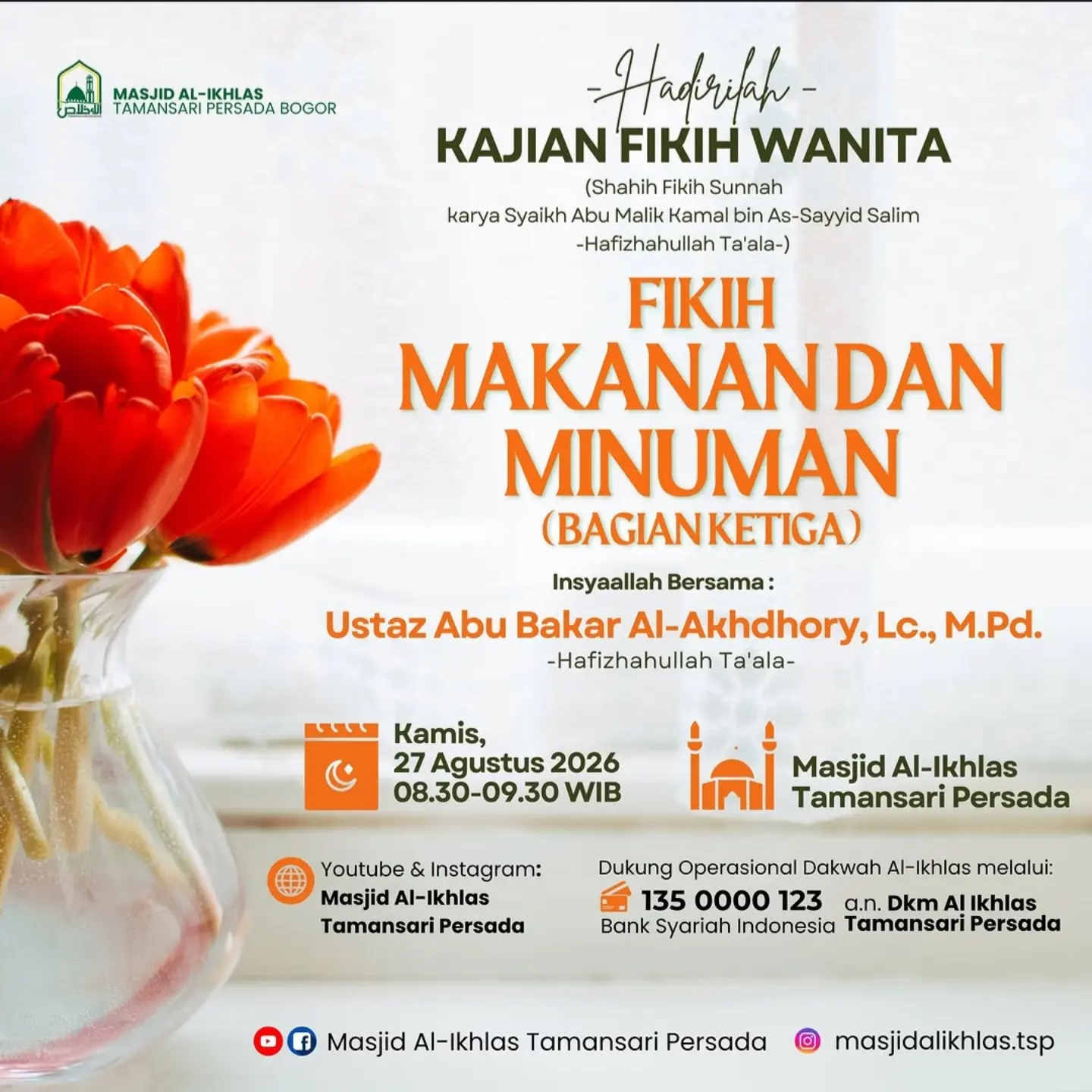Kajian Fikih Wanita - Fikih Makanan Dan Minuman (Bagian Ketiga)