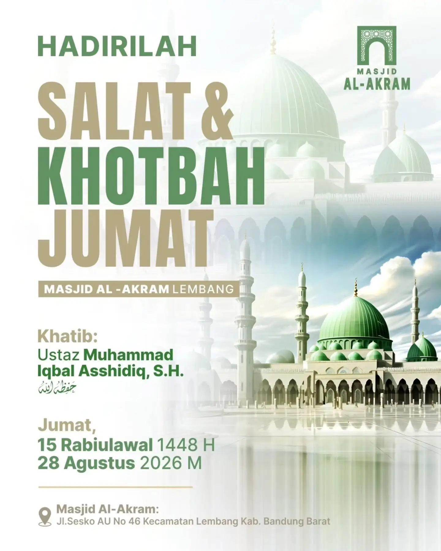 Hadirilah Salat & Khotbah Jumat