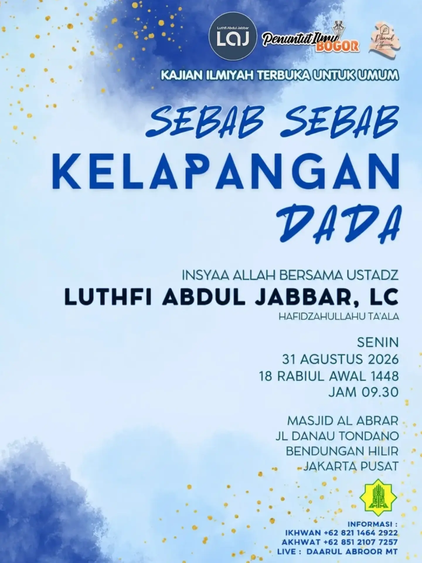 Sebab Sebab Kelapangan Dada