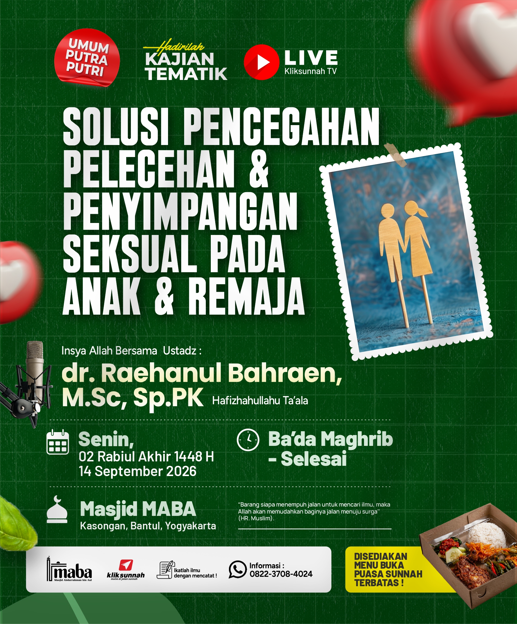 Solusi Pencegahan Pelecehan & Penyimpangan Seksual pada Anak & Remaja