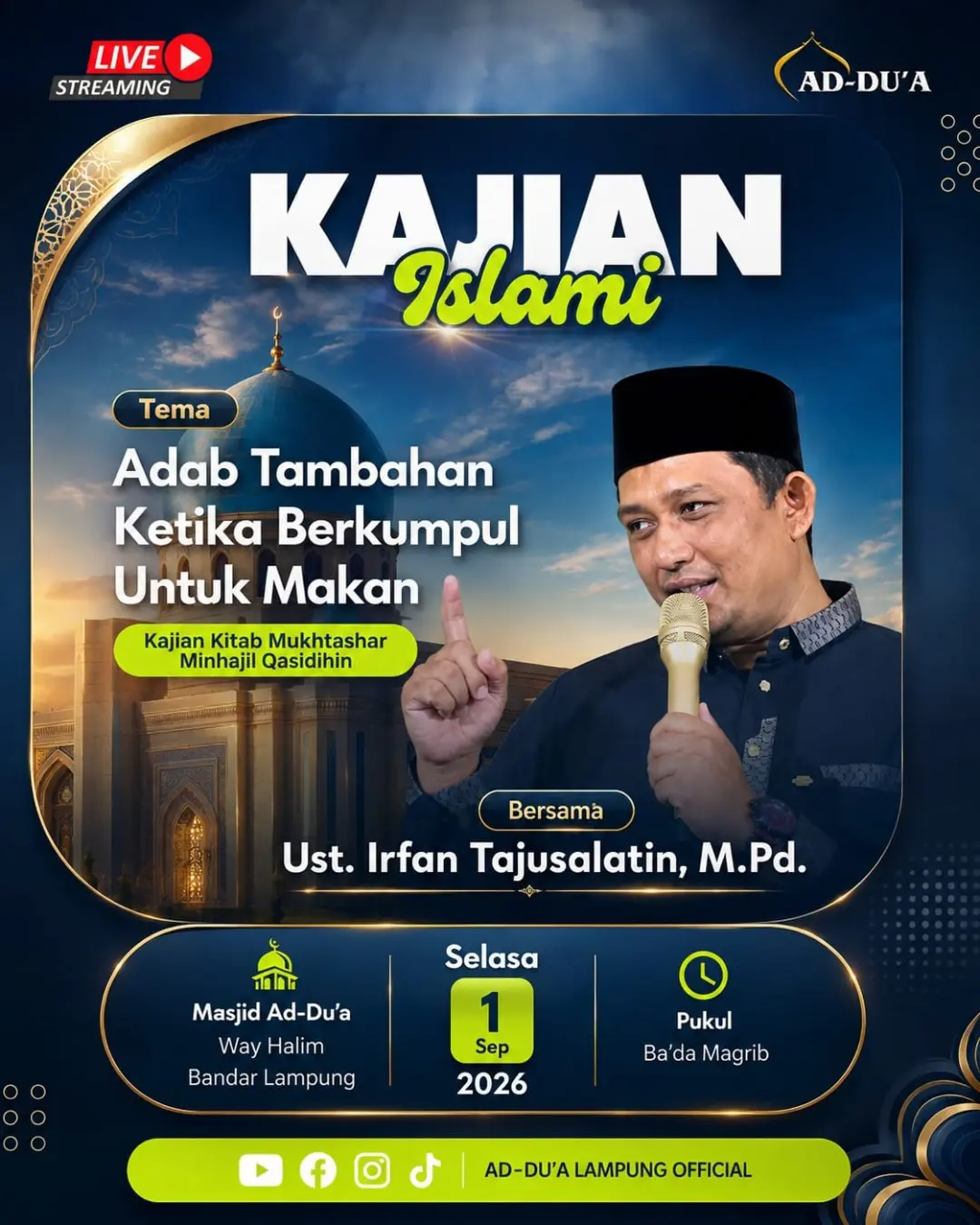 Adab Tambahan Ketika Berkumpul Untuk Makan