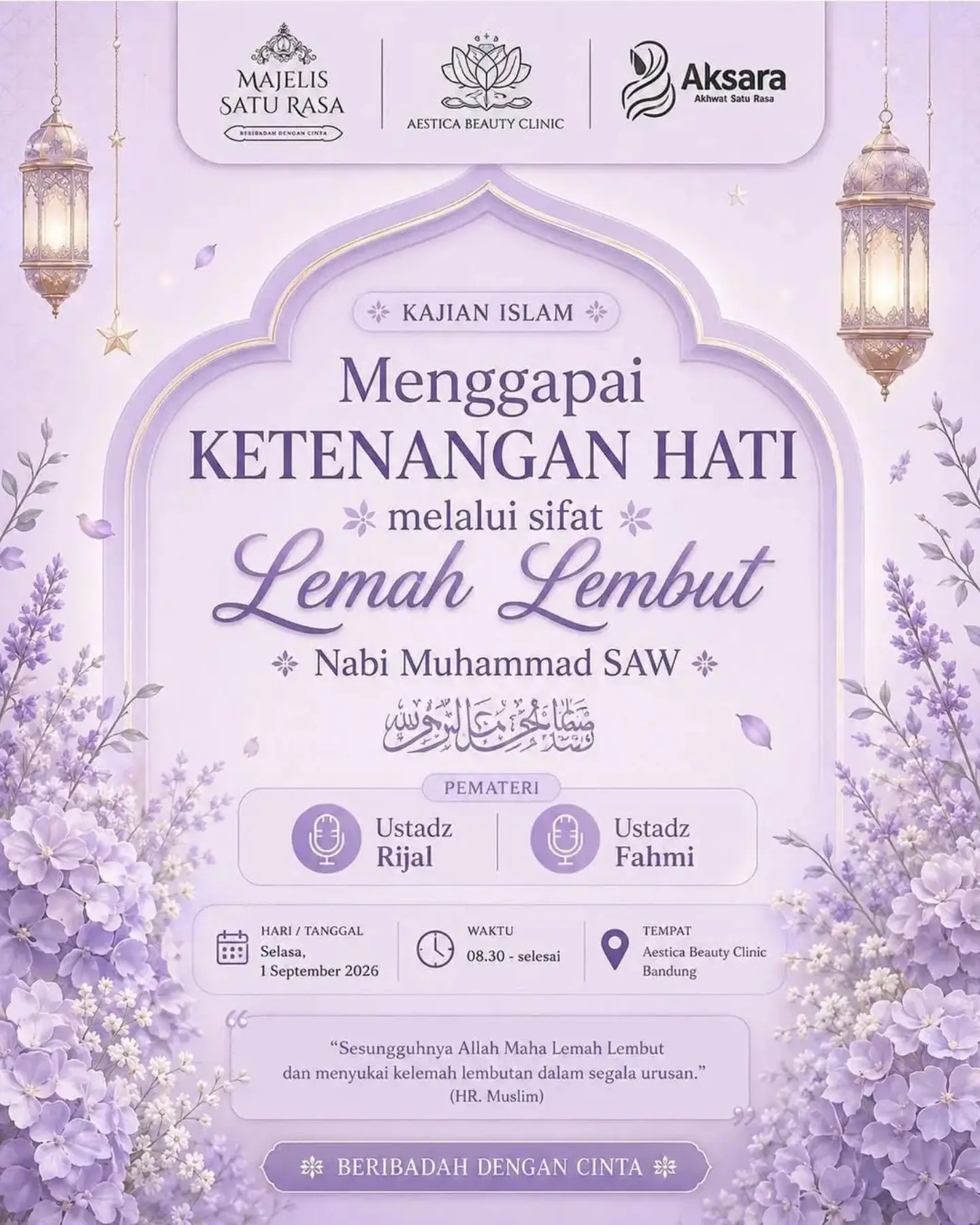 Menggapai Ketenangan Hati melalui sifat Lemah Lembut Nabi Muhammad SAW
