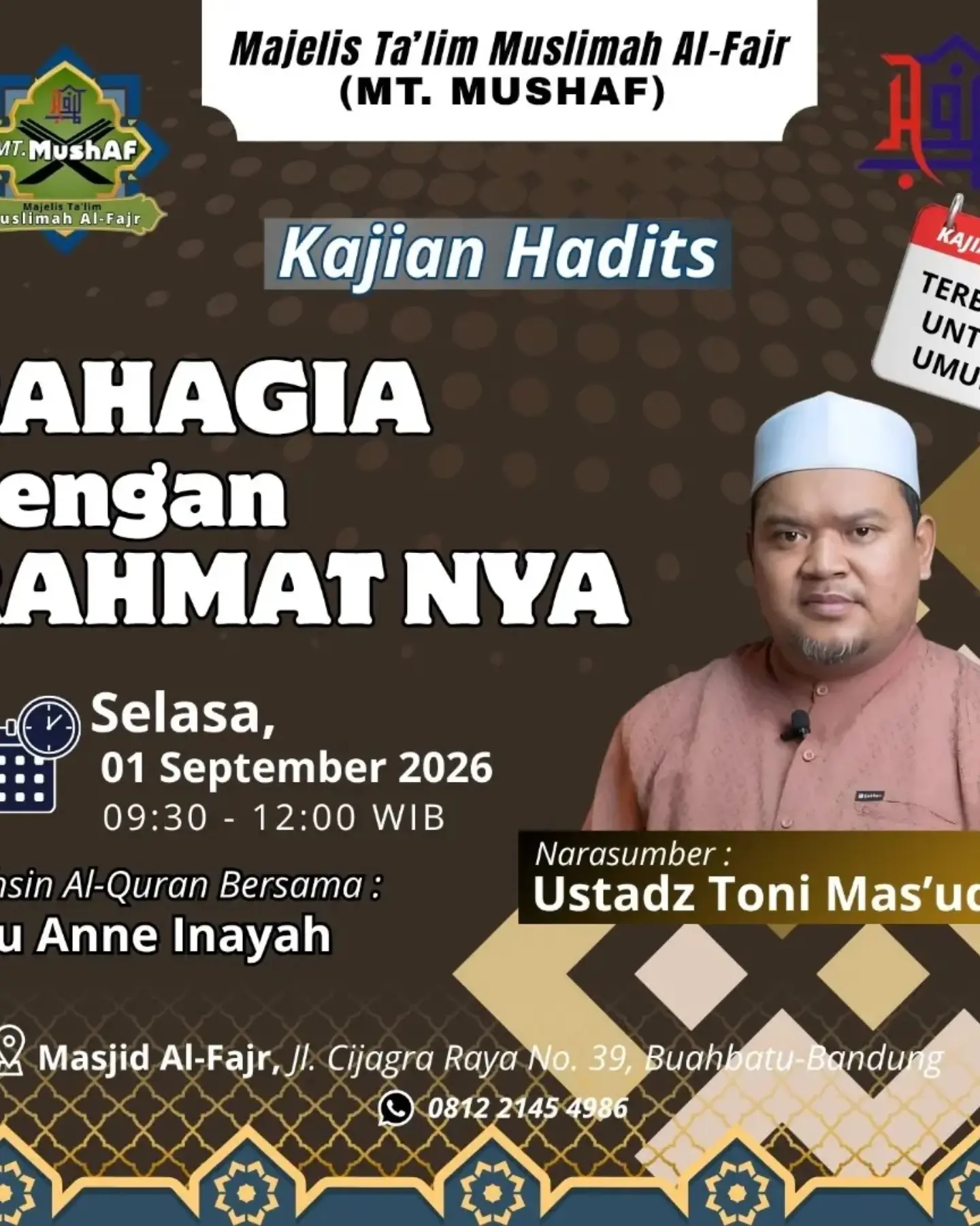 Bahagia dengan Rahmat-Nya