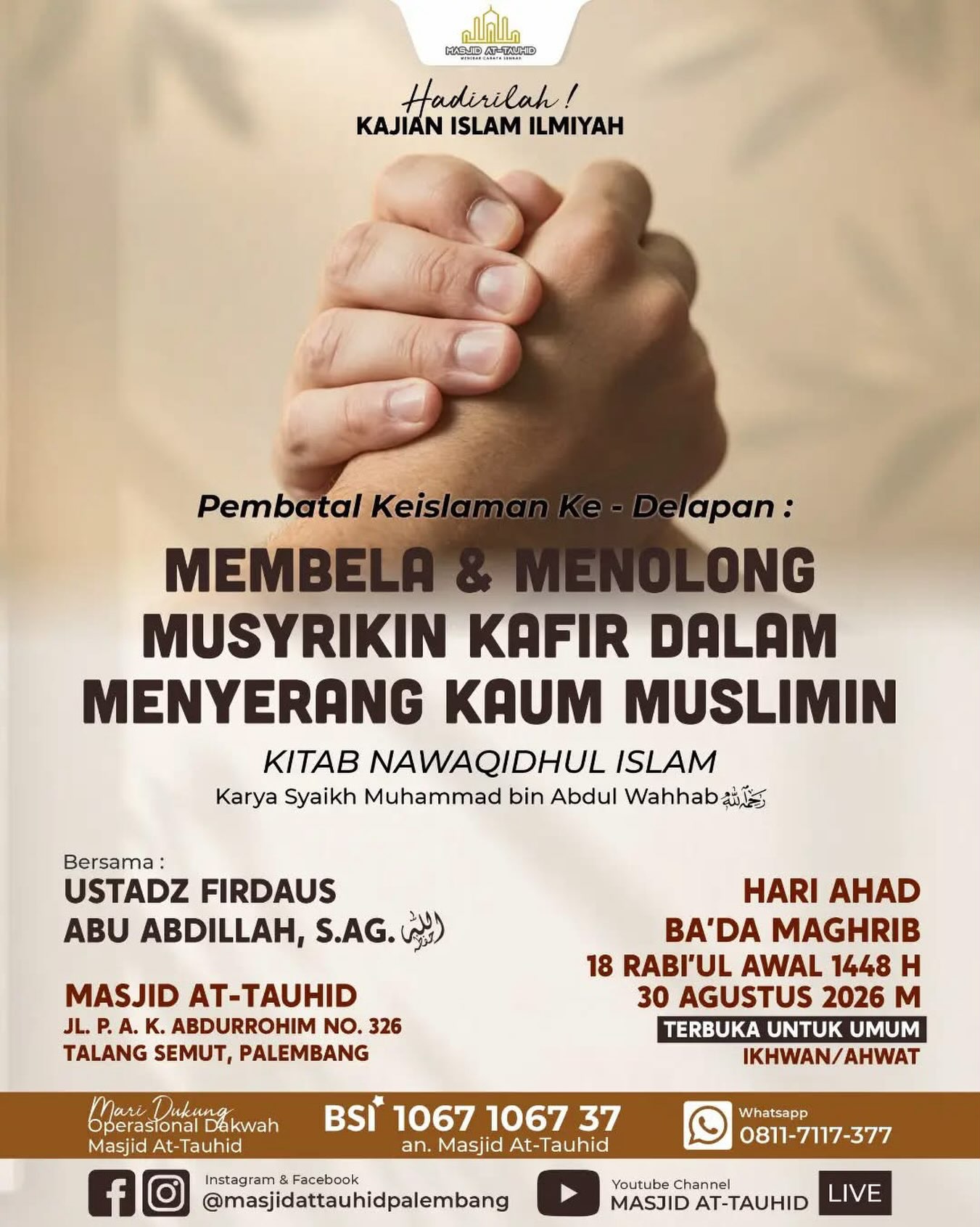 Membela & Menolong Musyrikin Kafir Dalam Menyerang Kaum Muslimin
