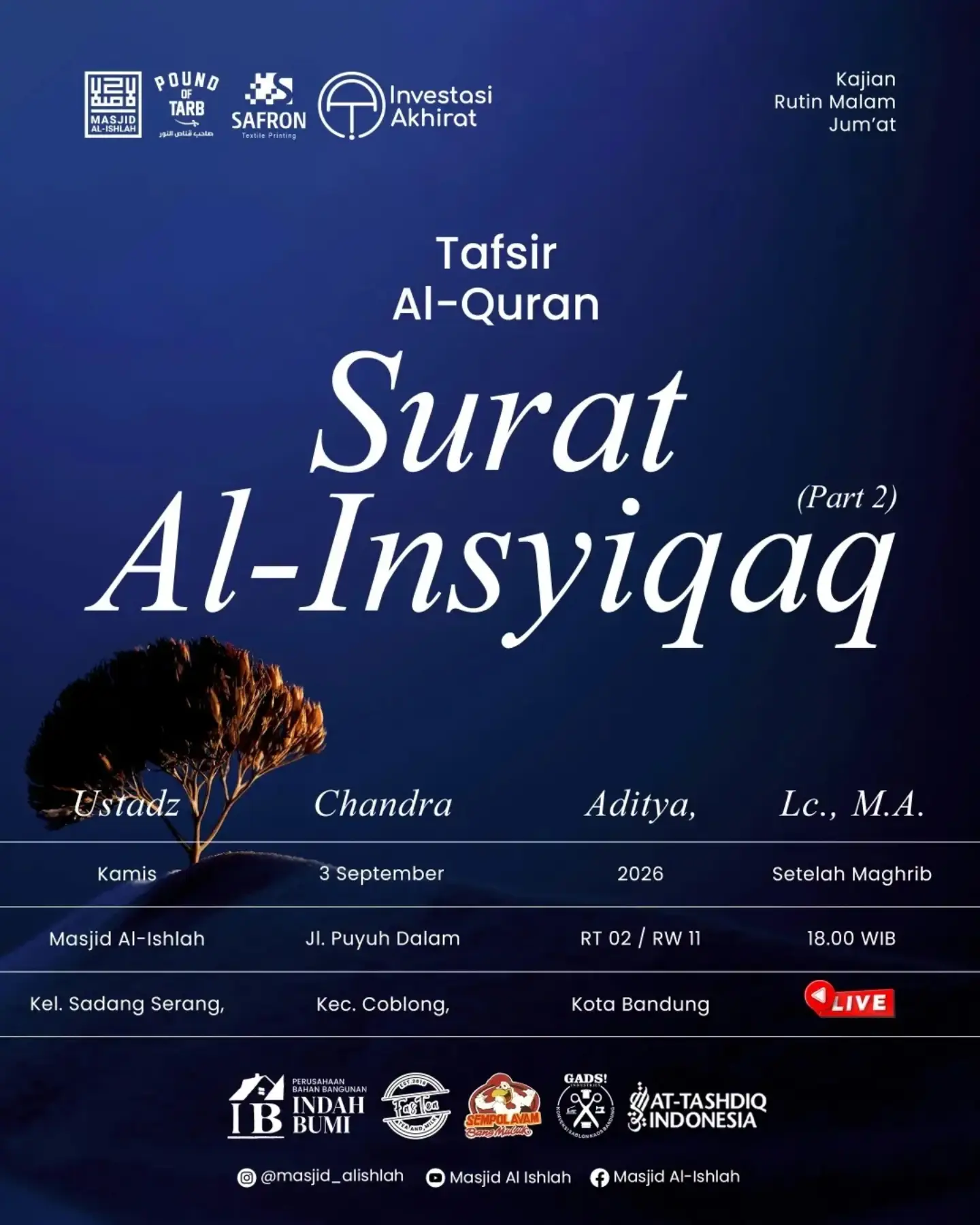 Tafsir Al-Quran Surat Al-Insyiqaq (Part 2)