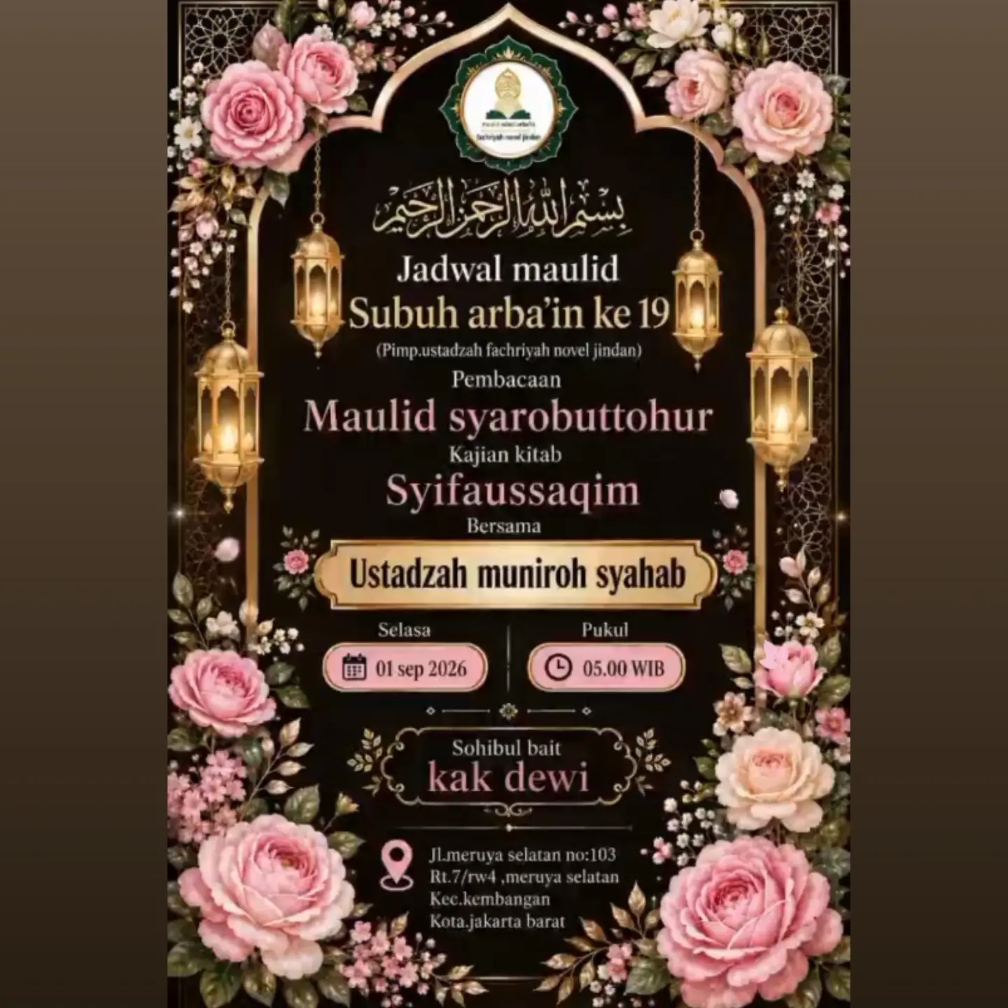 Jadwal Maulid Subuh arba'in ke-19