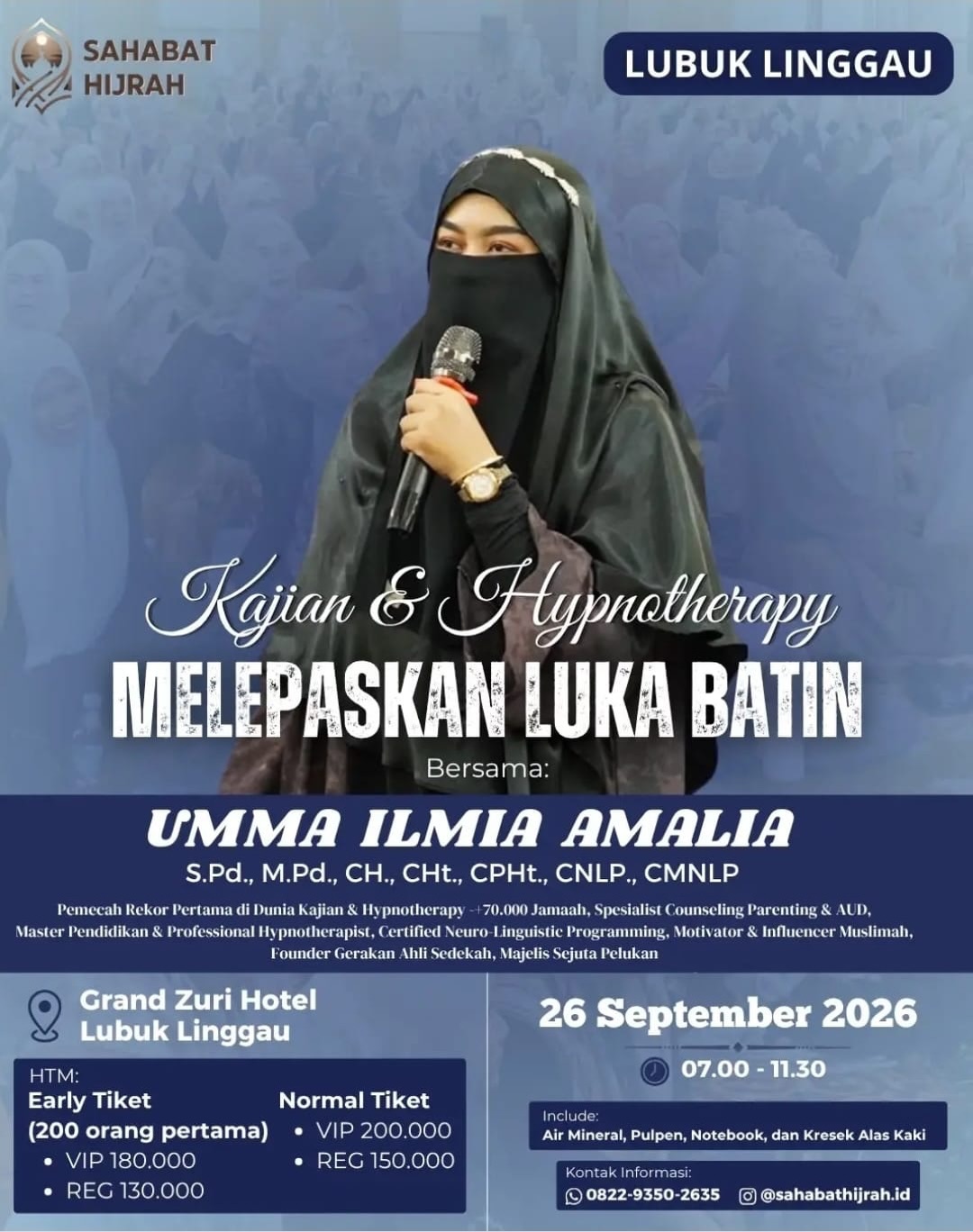 Kajian & Hypnotherapy: Melepaskan Luka Batin
