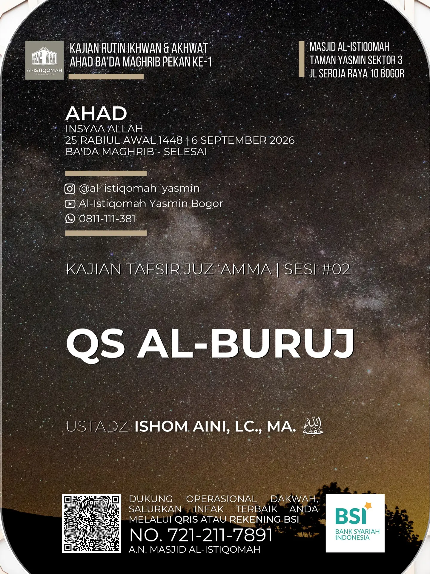 Kajian Tafsir Juz 'Amma - QS Al-Buruj