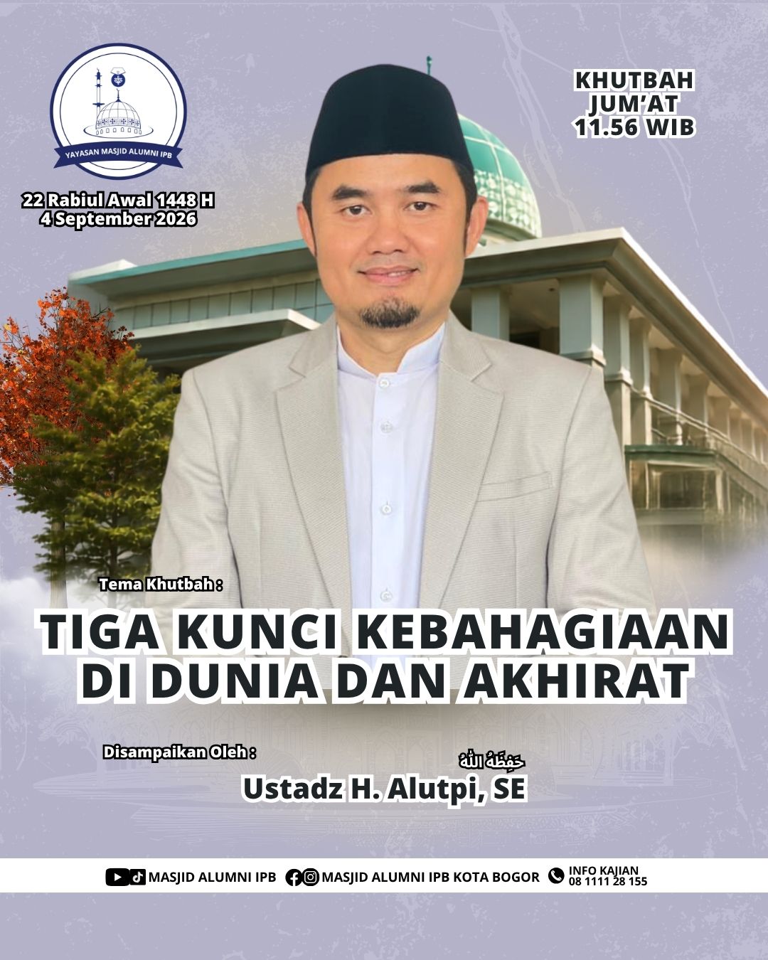 Tiga Kunci Kebahagiaan Di Dunia dan Akhirat