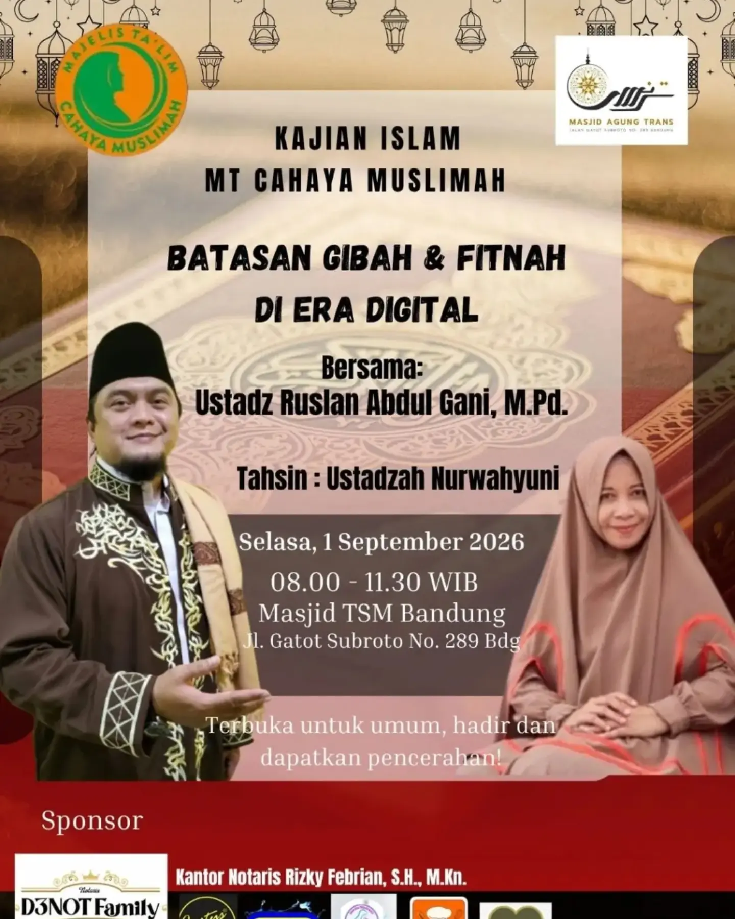 Kajian Islam MT Cahaya Muslimah