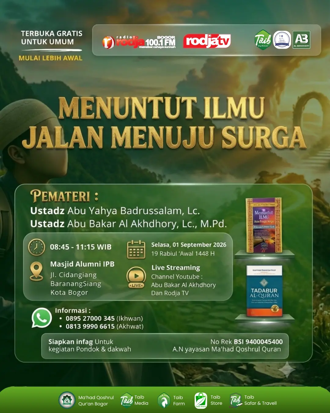 MENUNTUT ILMU JALAN MENUJU SURGA