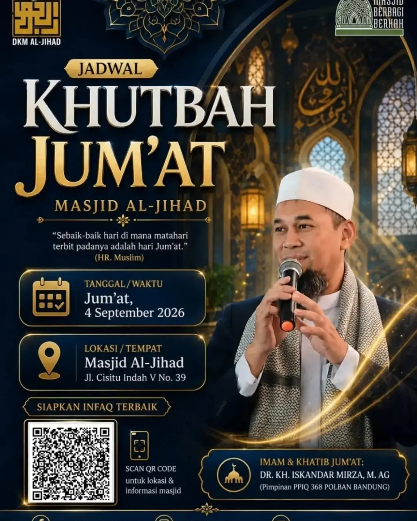 Khutbah Jum'at di Masjid Al-Jihad