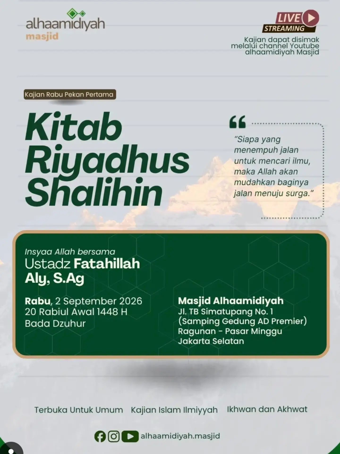 Kitab Riyadhus Shalihin