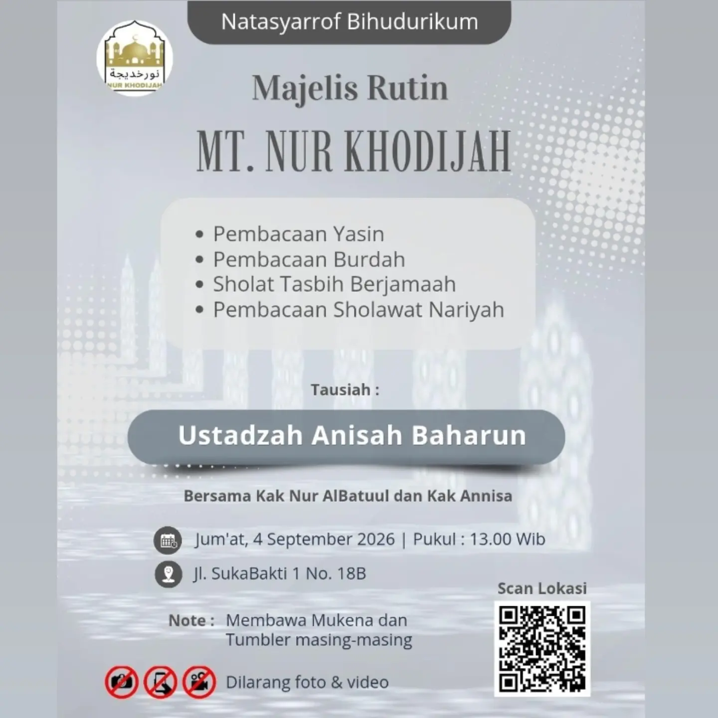 Tausiah Majelis Rutin MT. Nur Khodijah