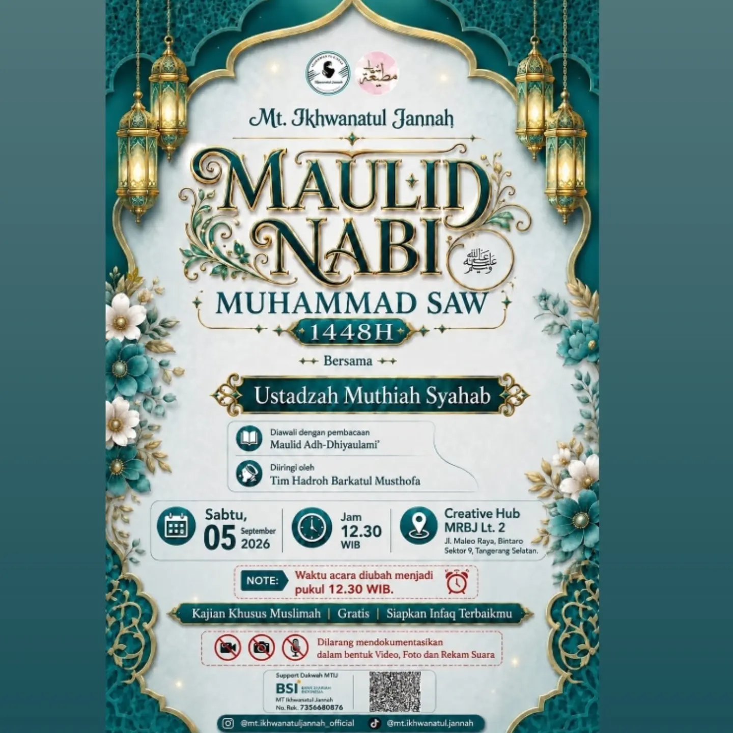 MAULID NABI MUHAMMAD SAW 1448H