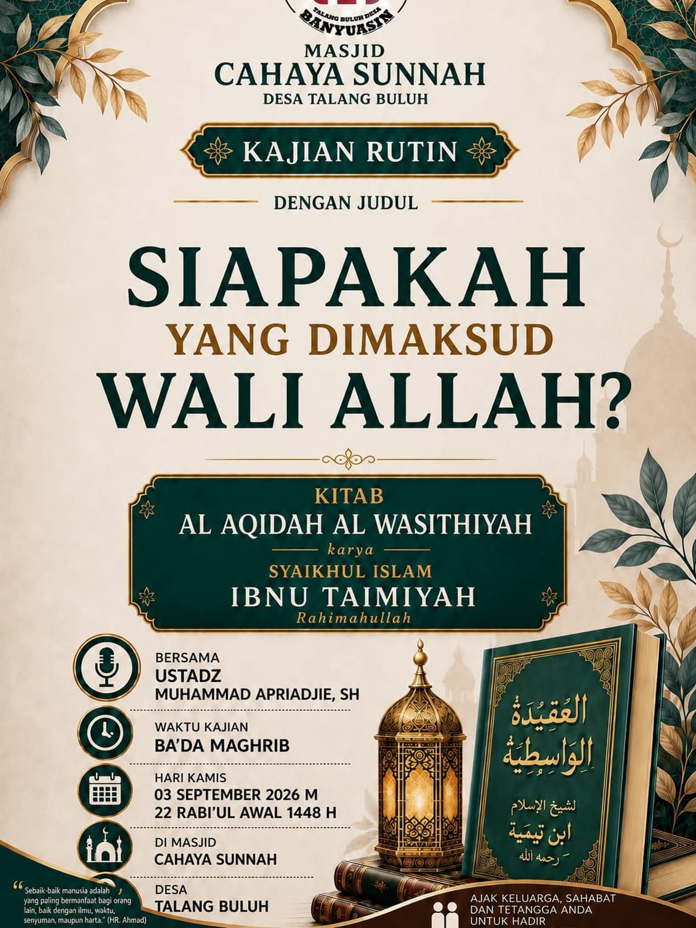 SIAPAKAH YANG DIMAKSUD WALI ALLAH?