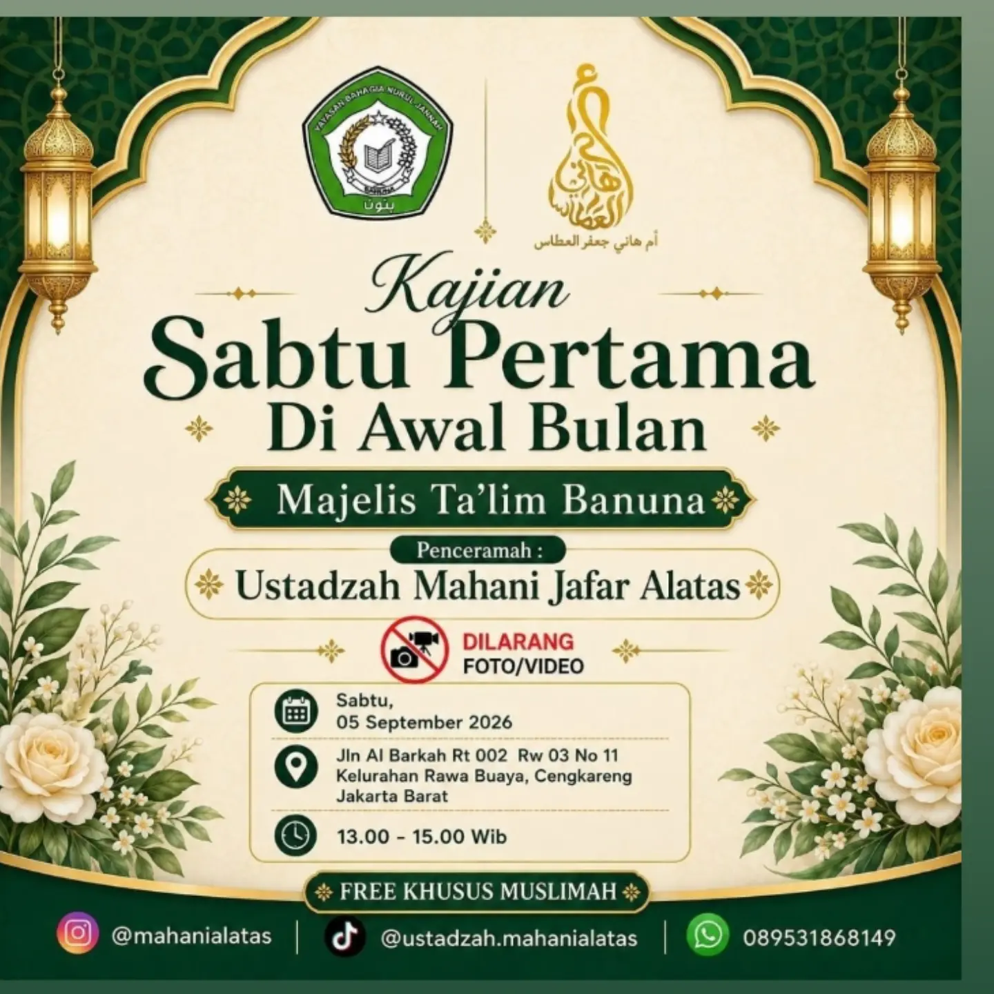 Kajian Sabtu Pertama Di Awal Bulan