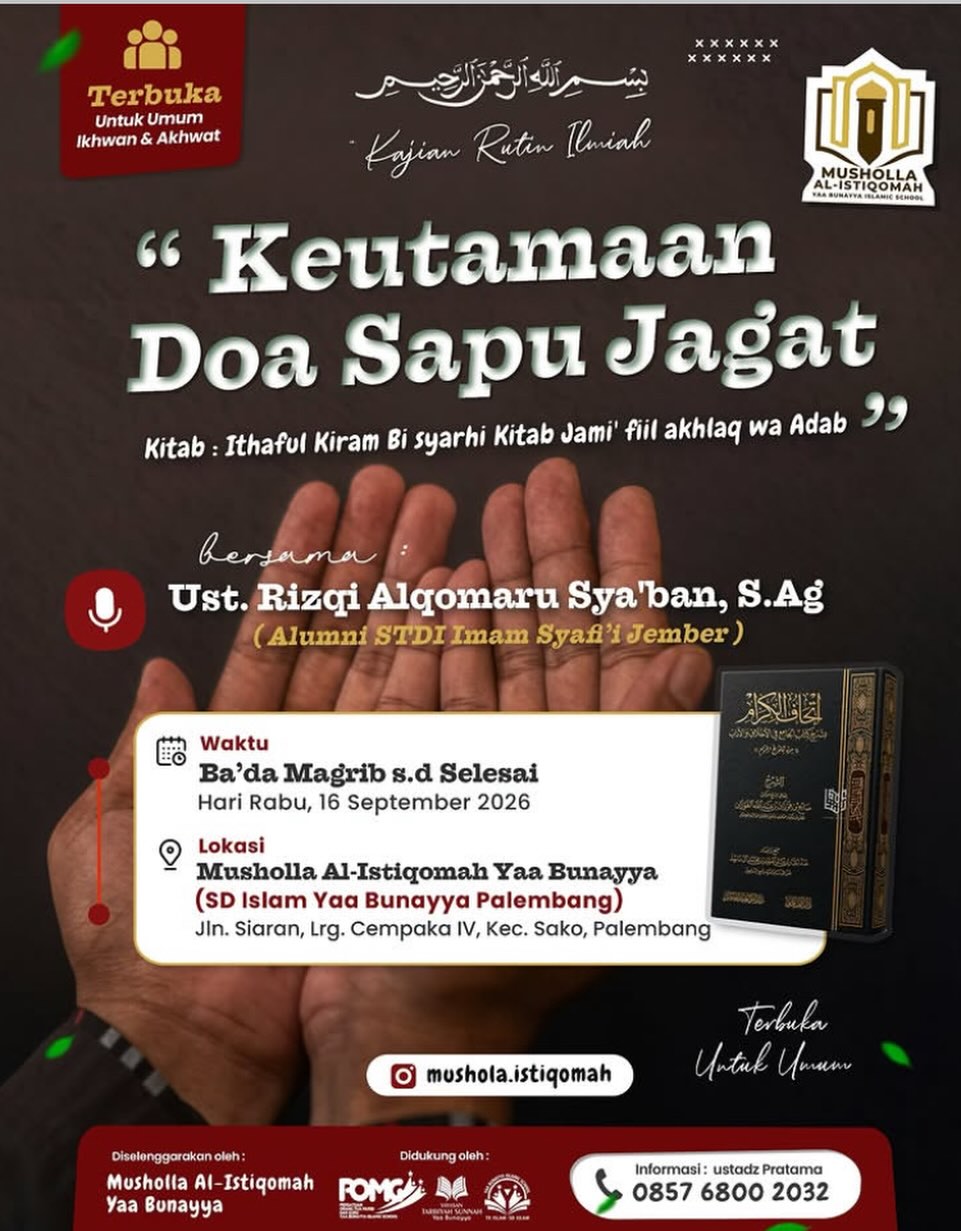 Keutamaan Doa Sapu Jagat