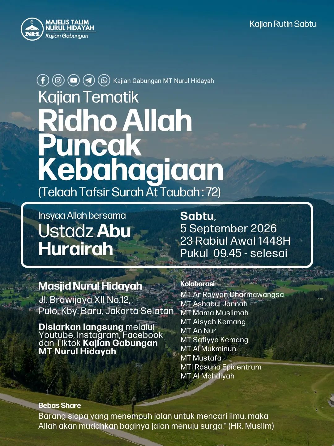 Ridho Allah Puncak Kebahagiaan