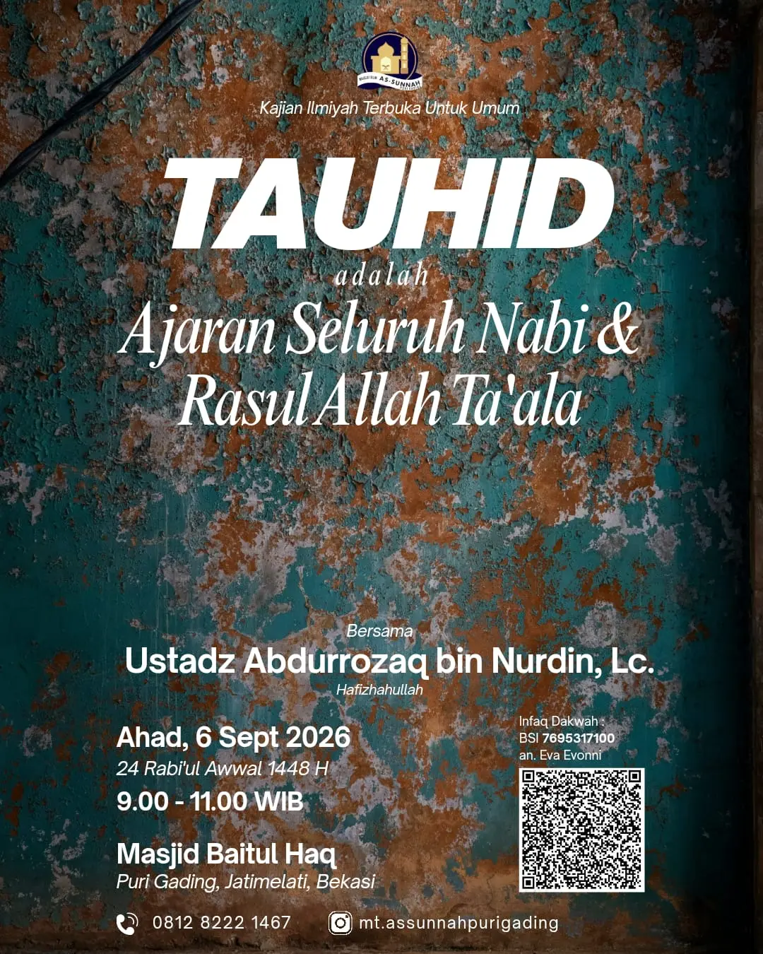 Tauhid adalah Ajaran Seluruh Nabi & Rasul Allah Ta'ala