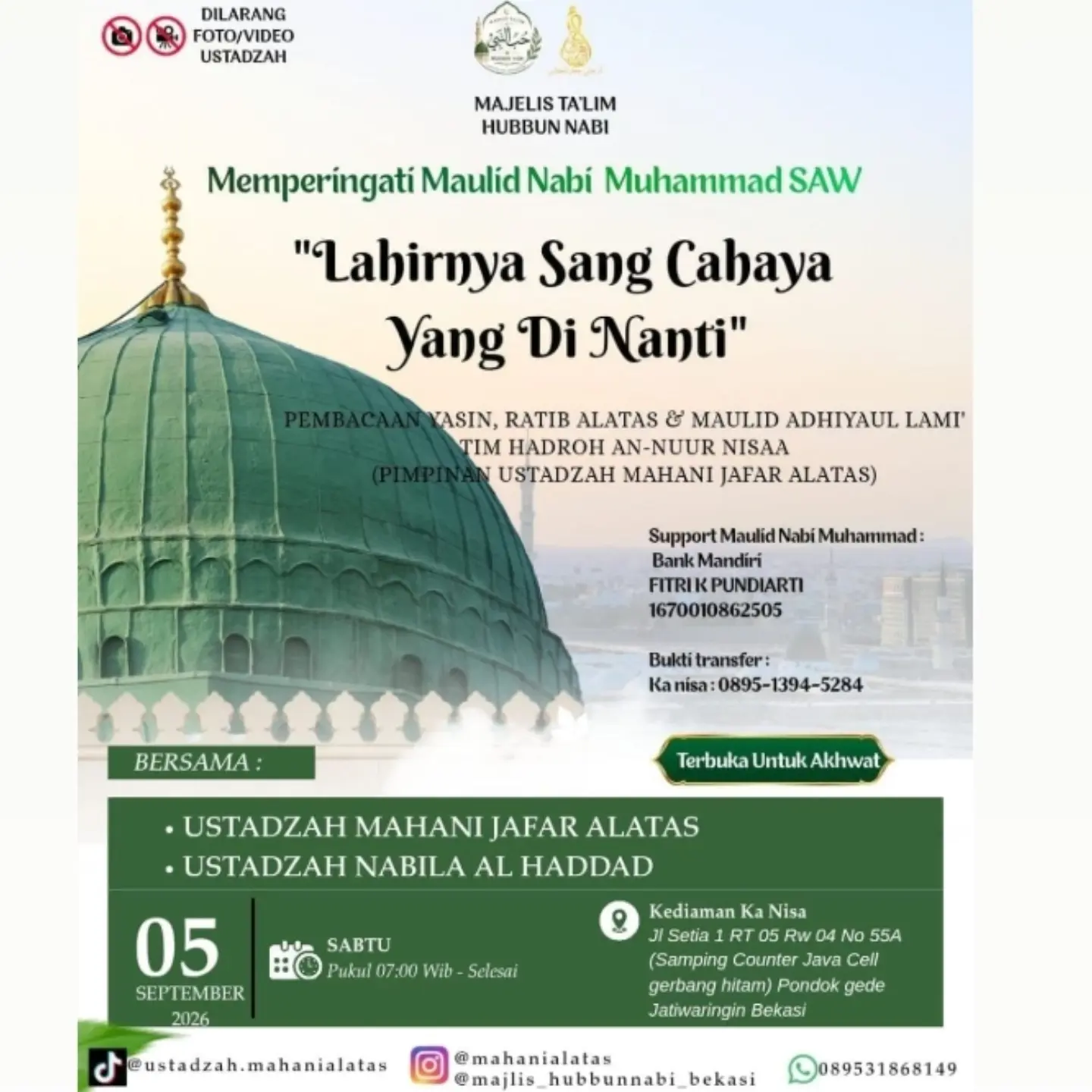 Lahirnya Sang Cahaya Yang Di Nanti