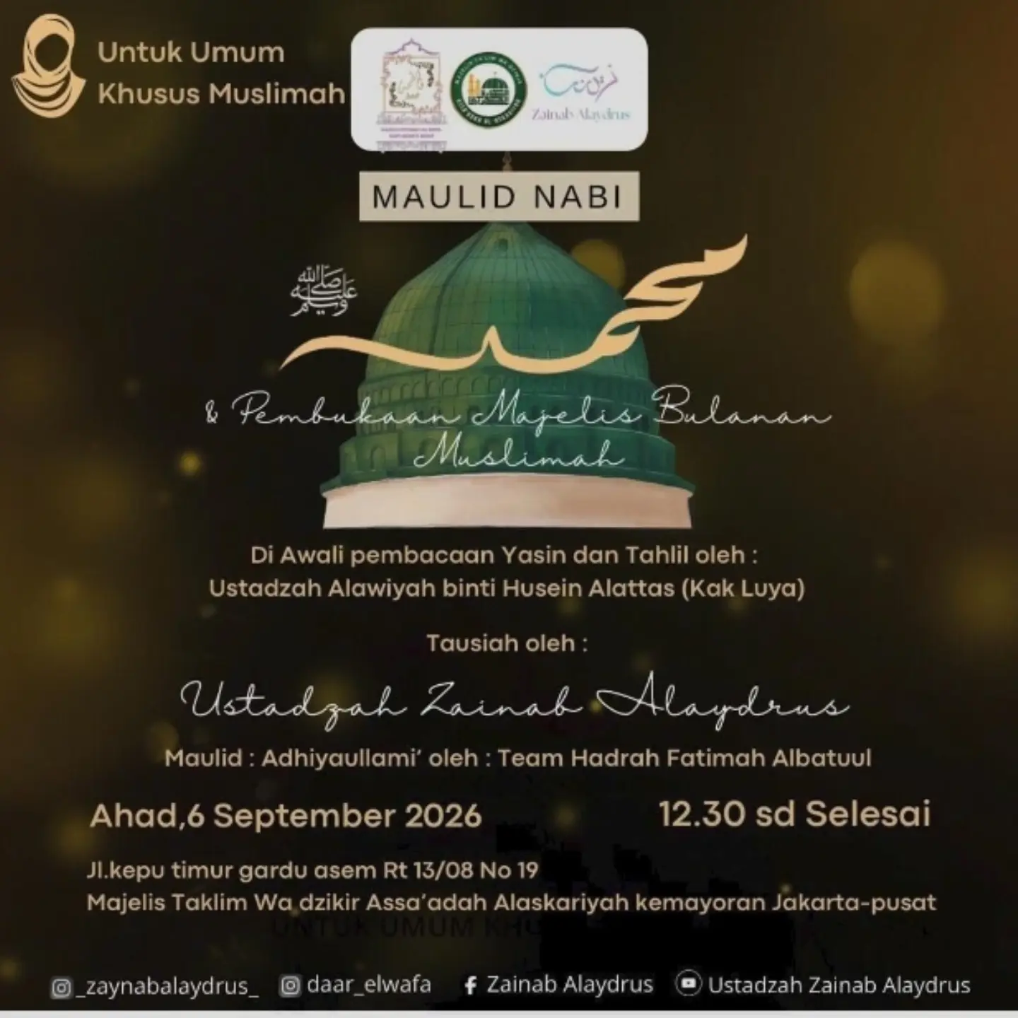 Maulid Nabi & Pembukaan Majelis Bulanan Muslimah