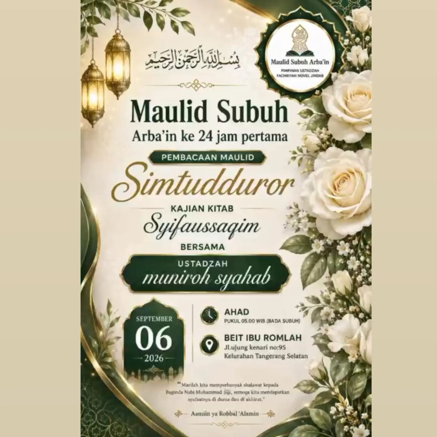 Maulid Subuh Arba'in ke-24 jam pertama
