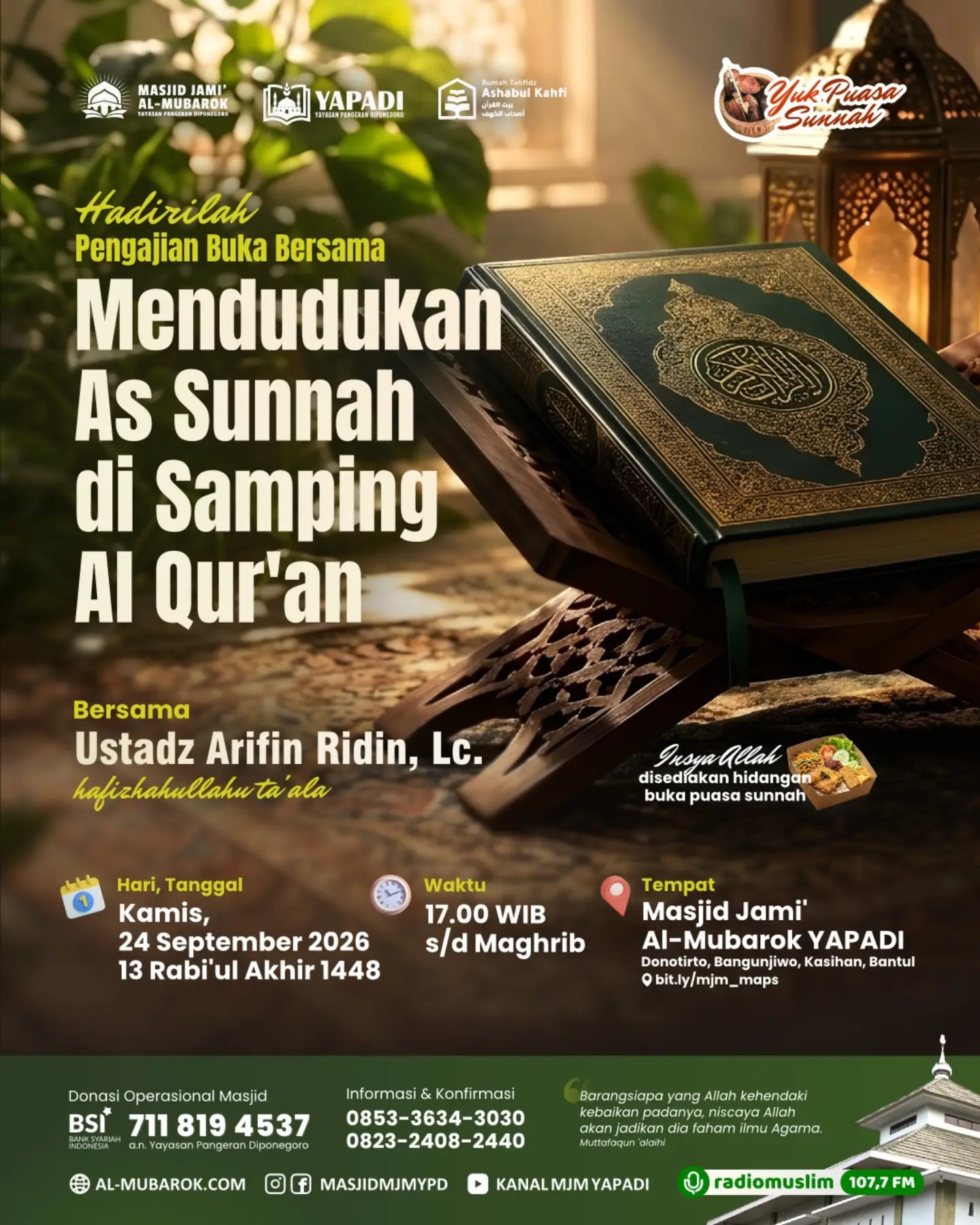 Mendudukan As Sunnah di Samping Al Qur'an