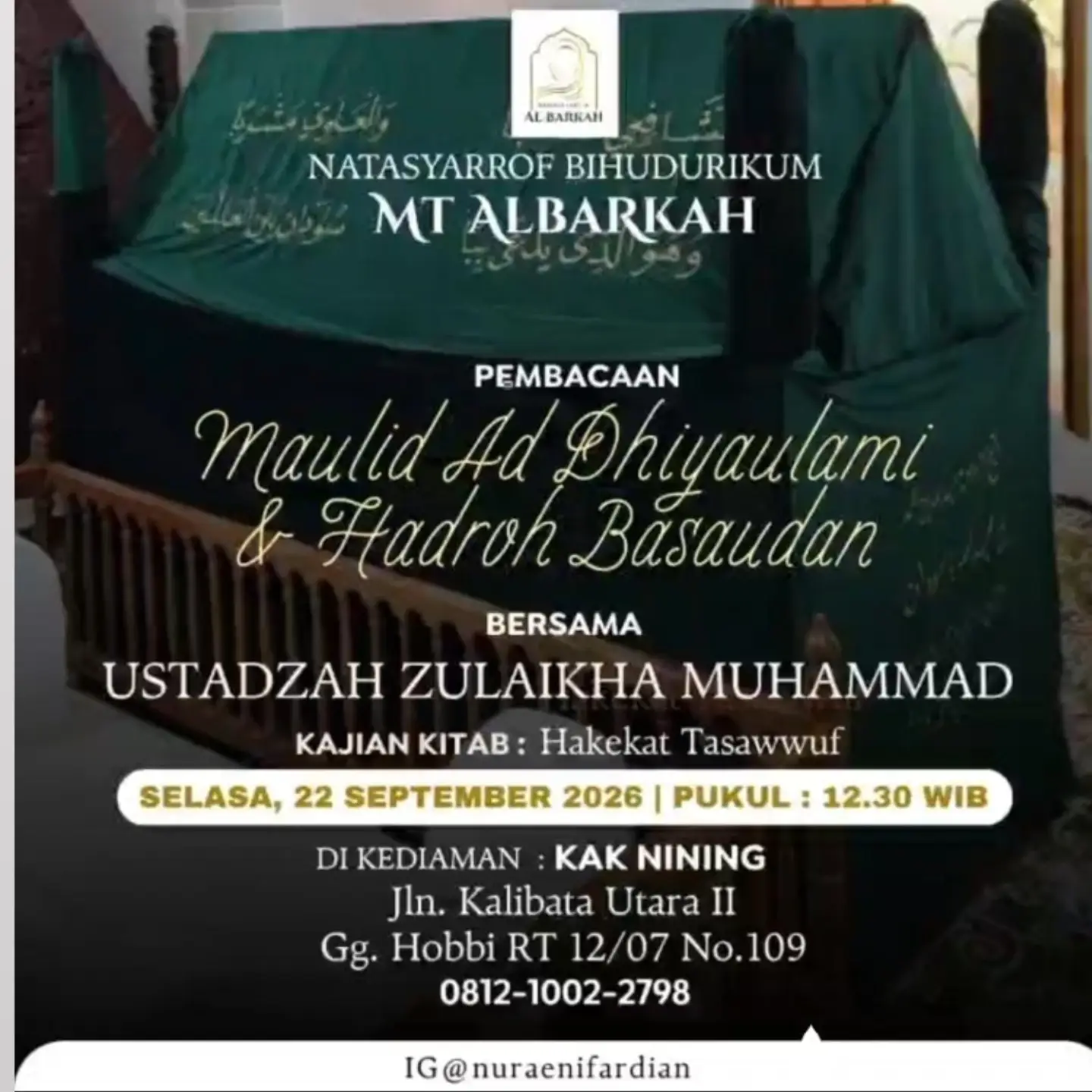 Pembacaan Maulid Ad Dhiyaulani & Hadroh Basudan