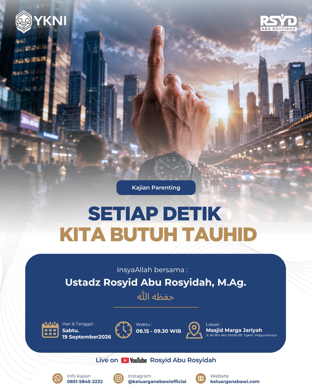 SETIAP DETIK KITA BUTUH TAUHID