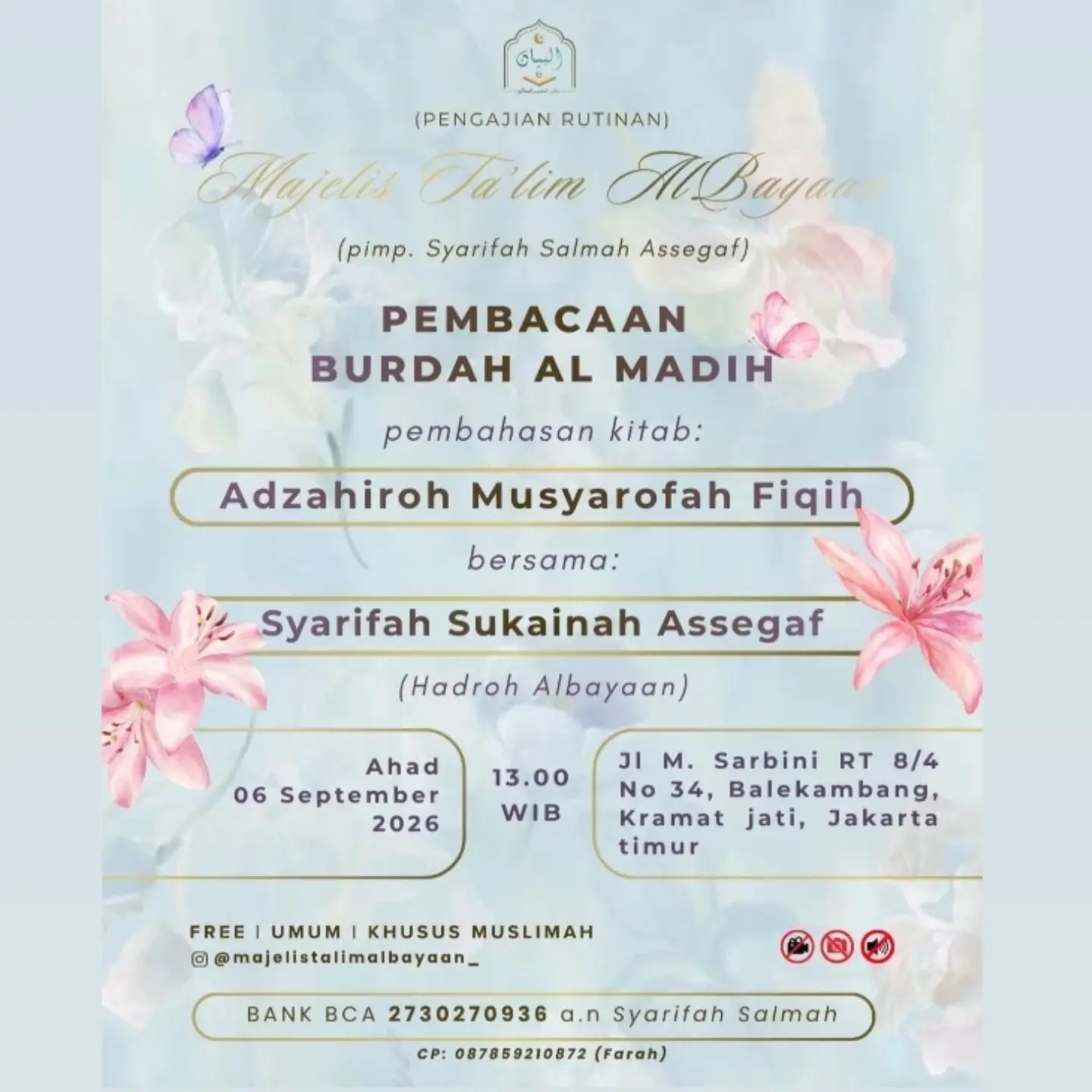 Pembacaan Burdah Al Madih