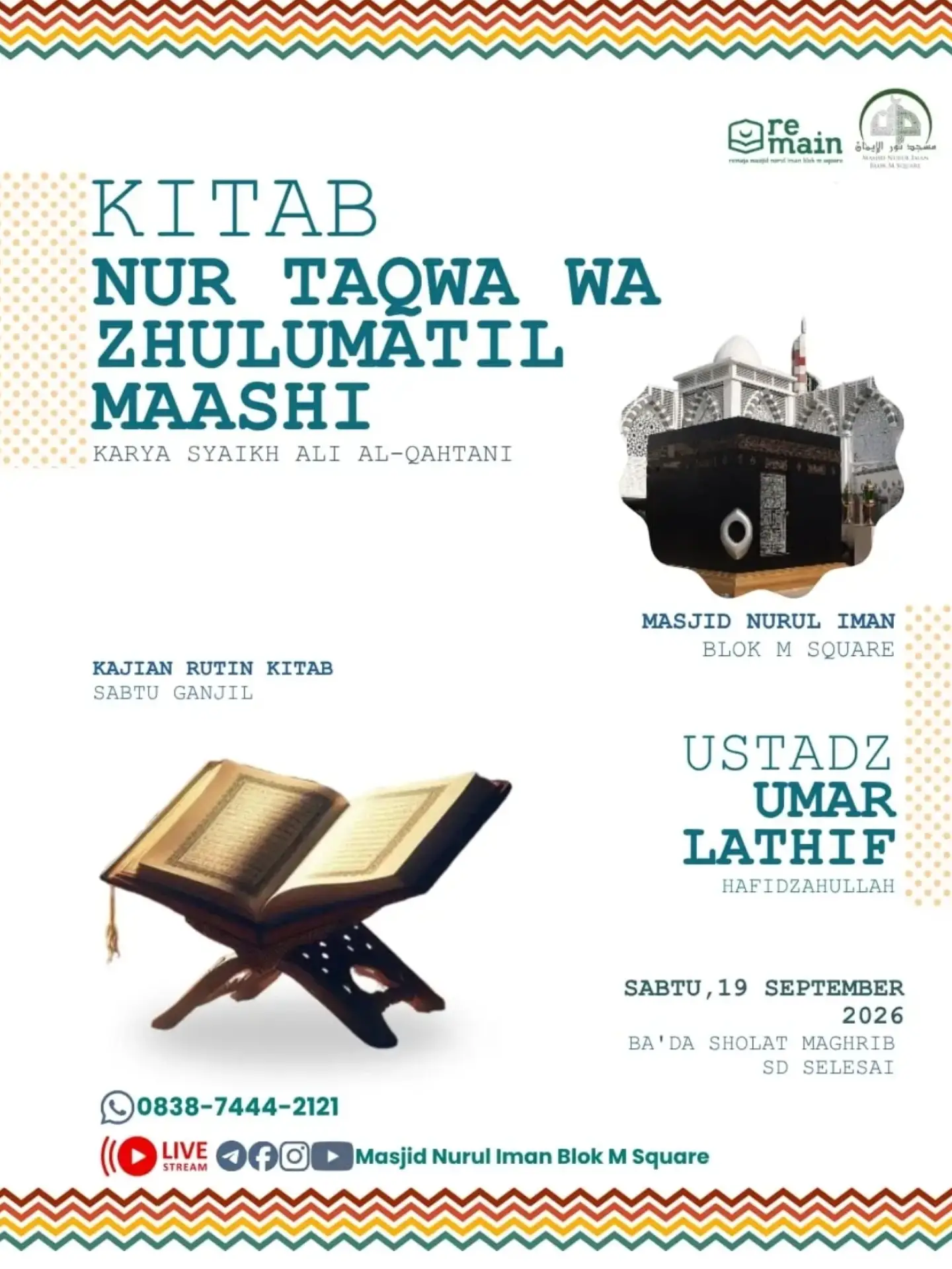 Kitab Nur Taqwa wa Zhulumatil Maashi