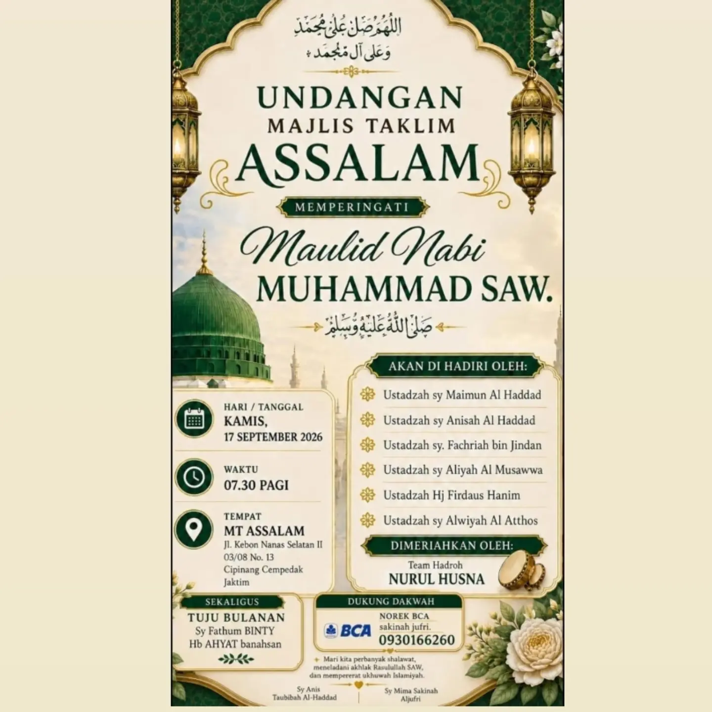 Maulid Nabi Muhammad SAW