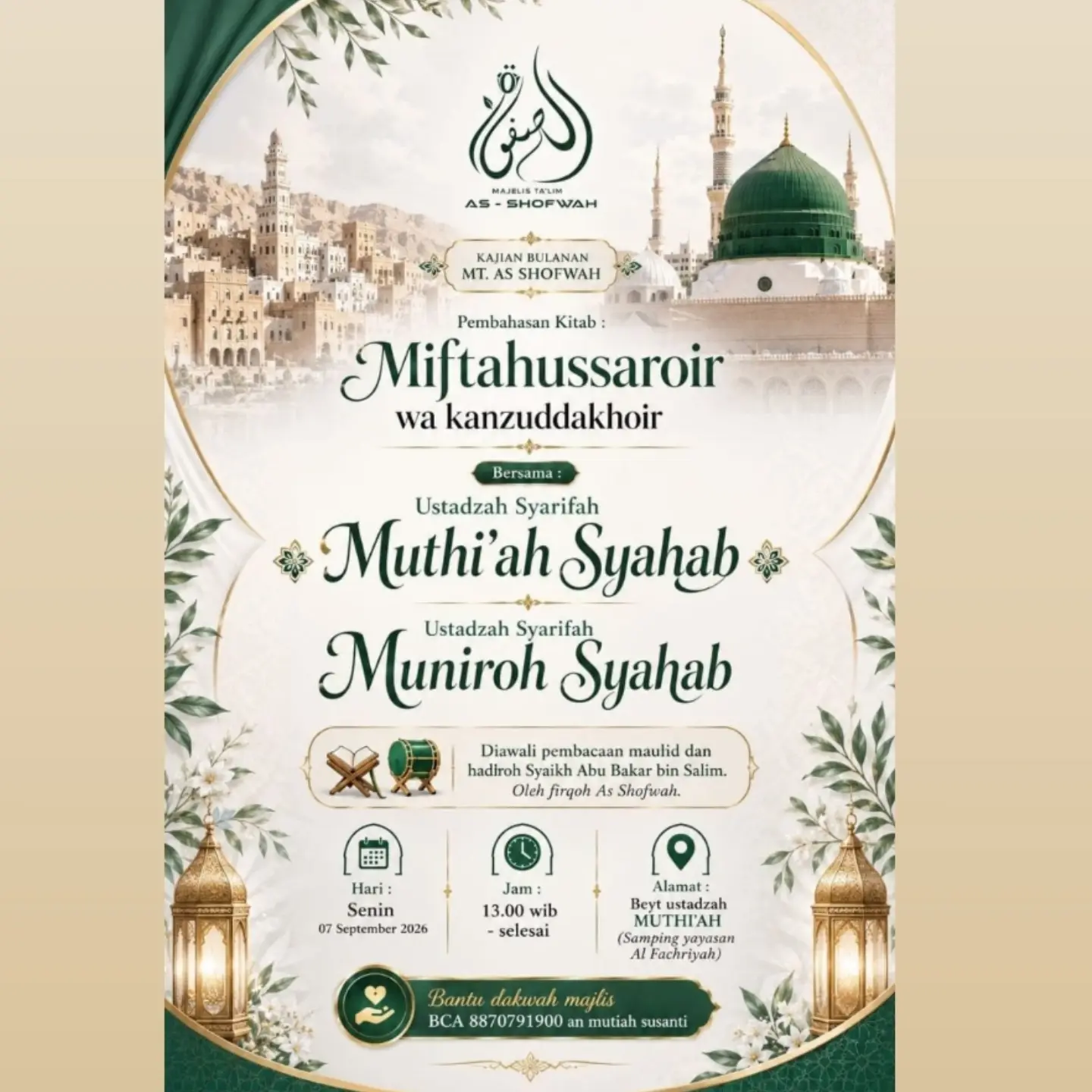 Pembahasan Kitab: Miftahussaroir wa kanzuddakhoir